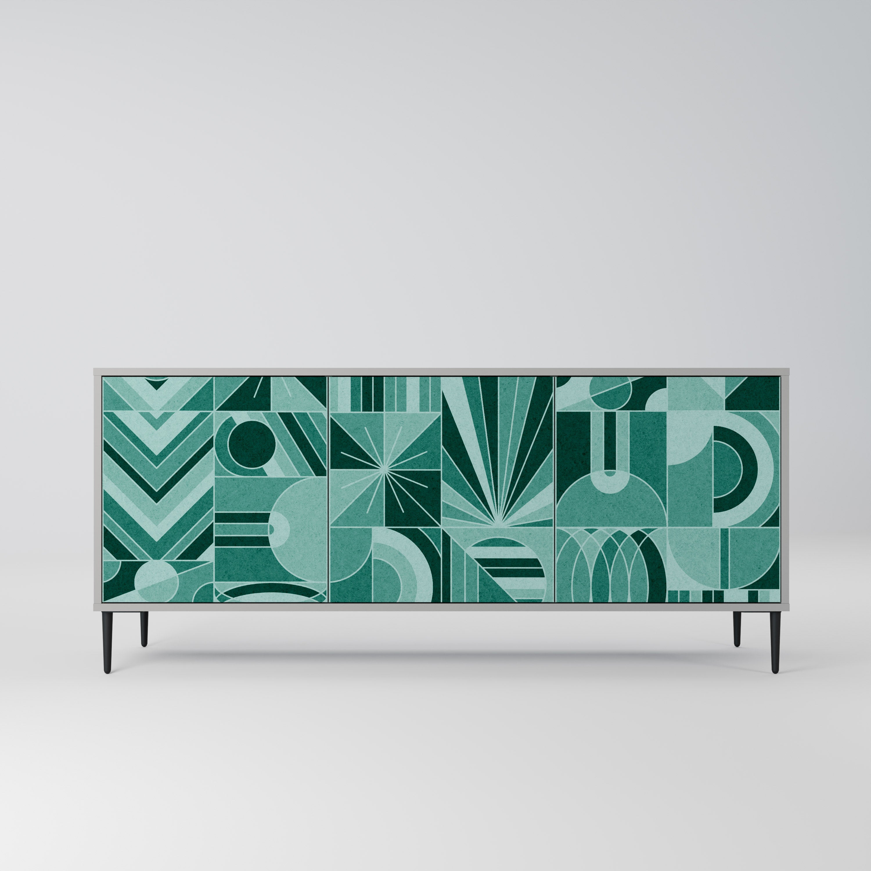 HARMONIC GRID Komoda 3-drzwiowa korpus Szary