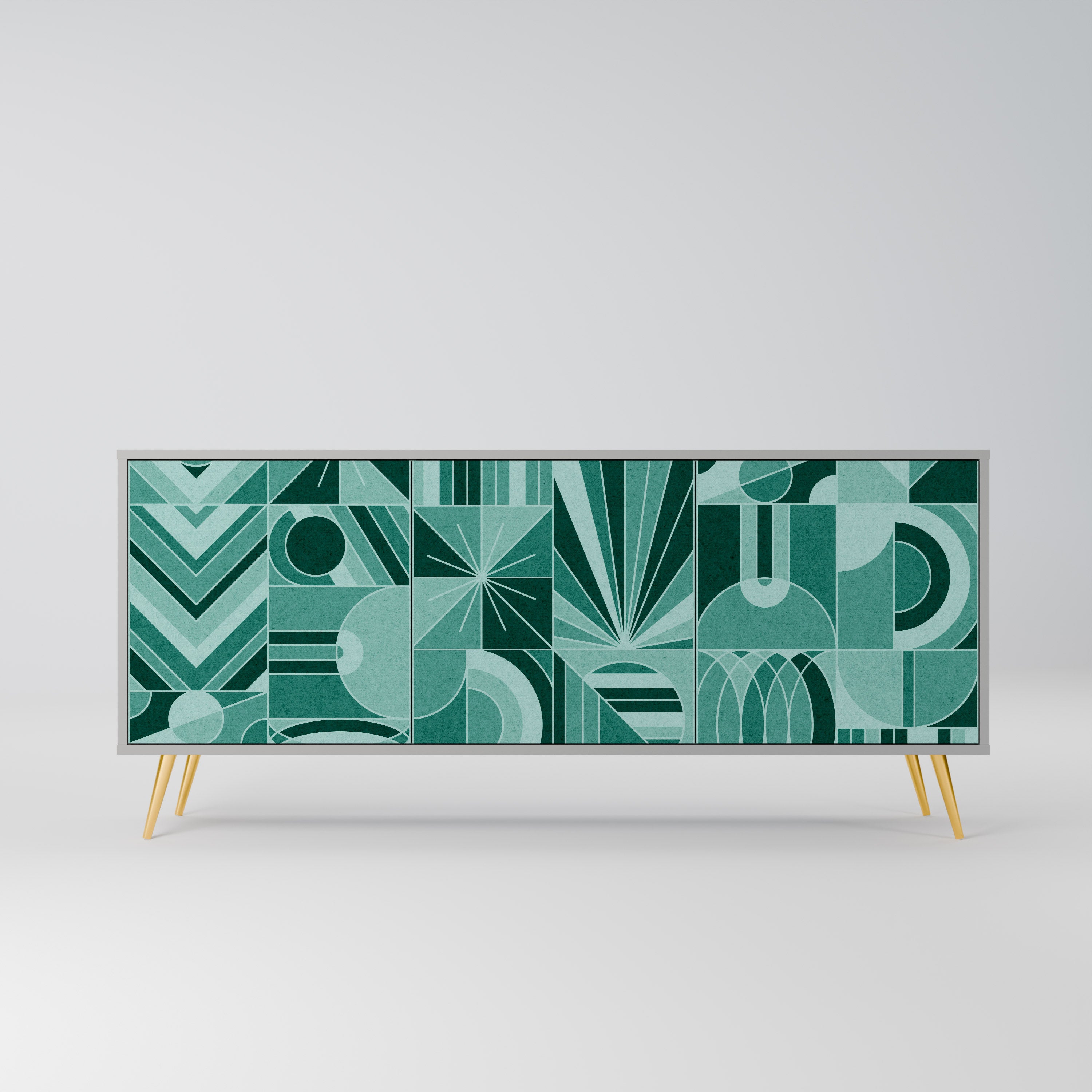 HARMONIC GRID Komoda 3-drzwiowa korpus Szary