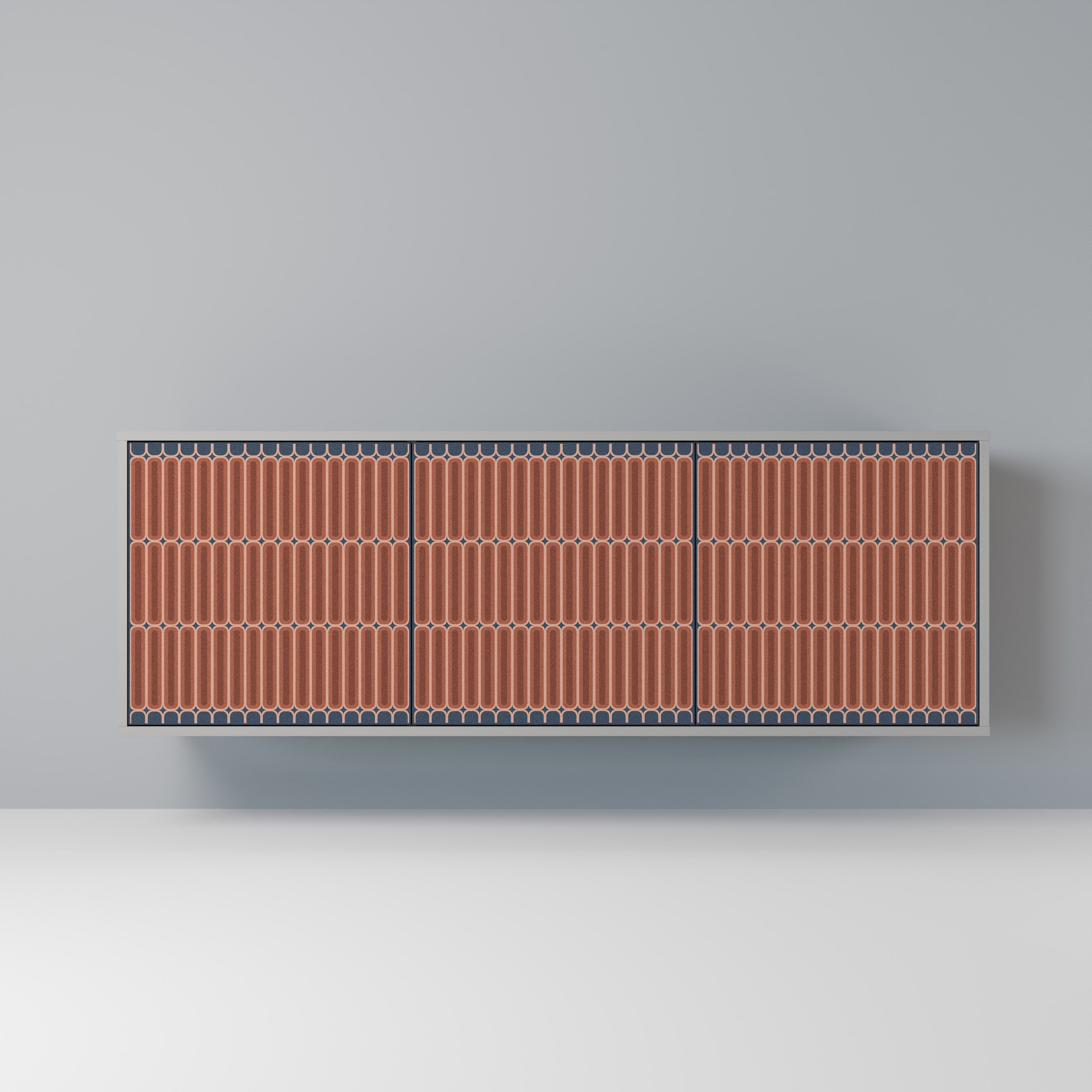 HYPNOTIC GATE Komoda 3-drzwiowa korpus Szary
