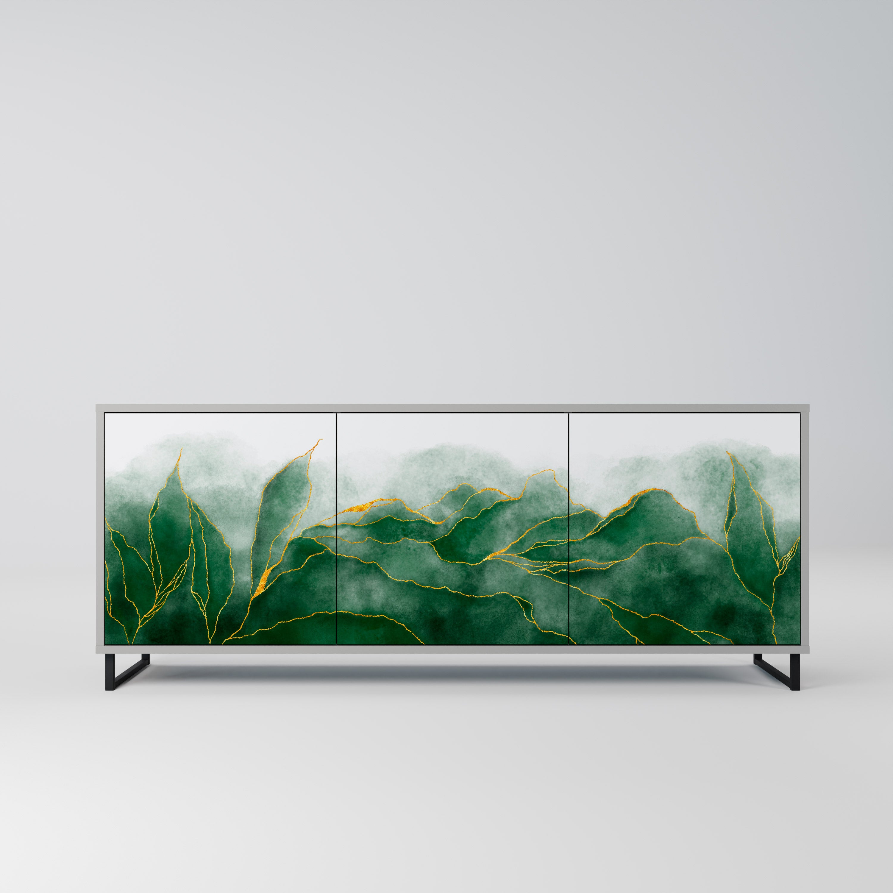 EXPENSIVE NATURE Komoda 3-drzwiowa korpus Szary