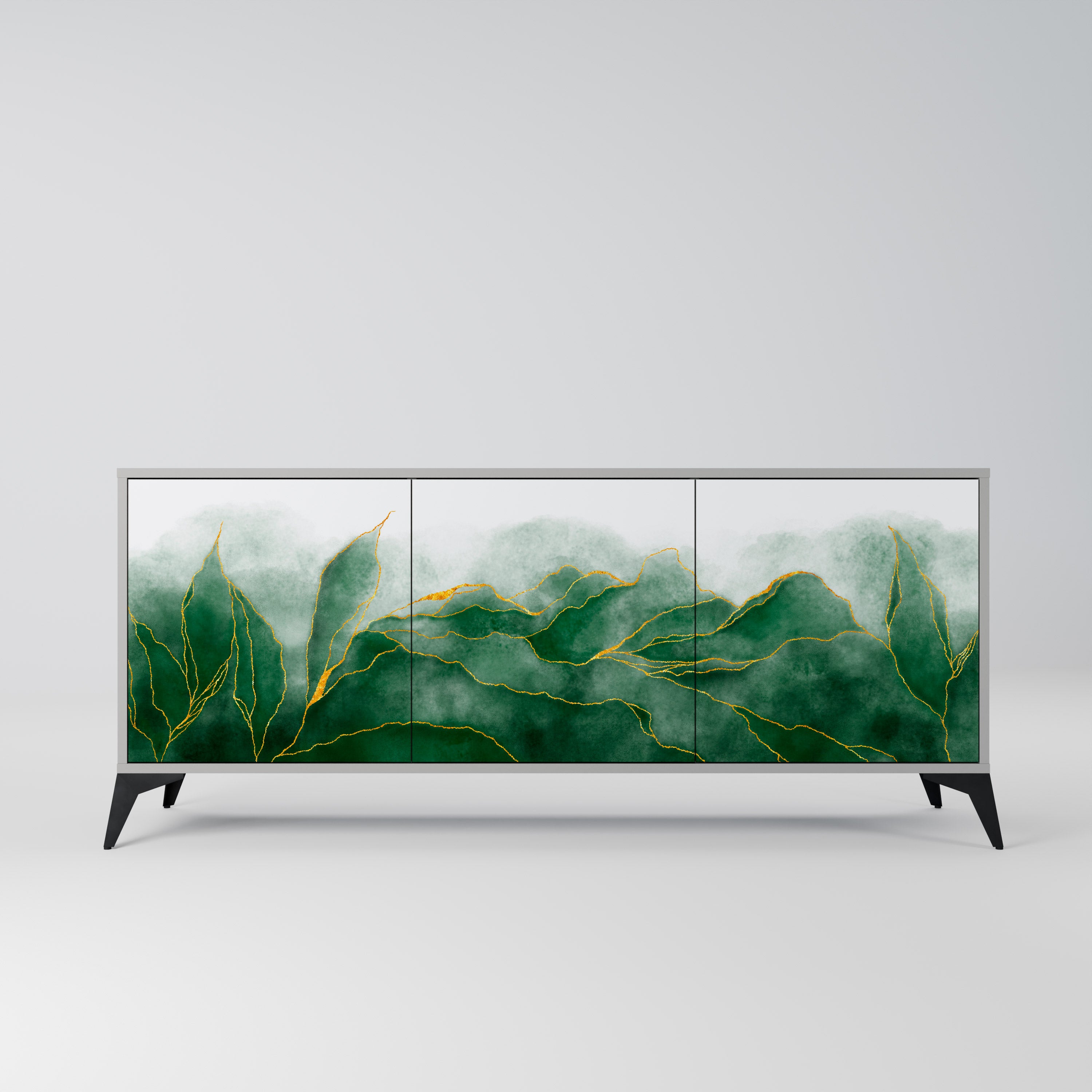 EXPENSIVE NATURE Komoda 3-drzwiowa korpus Szary