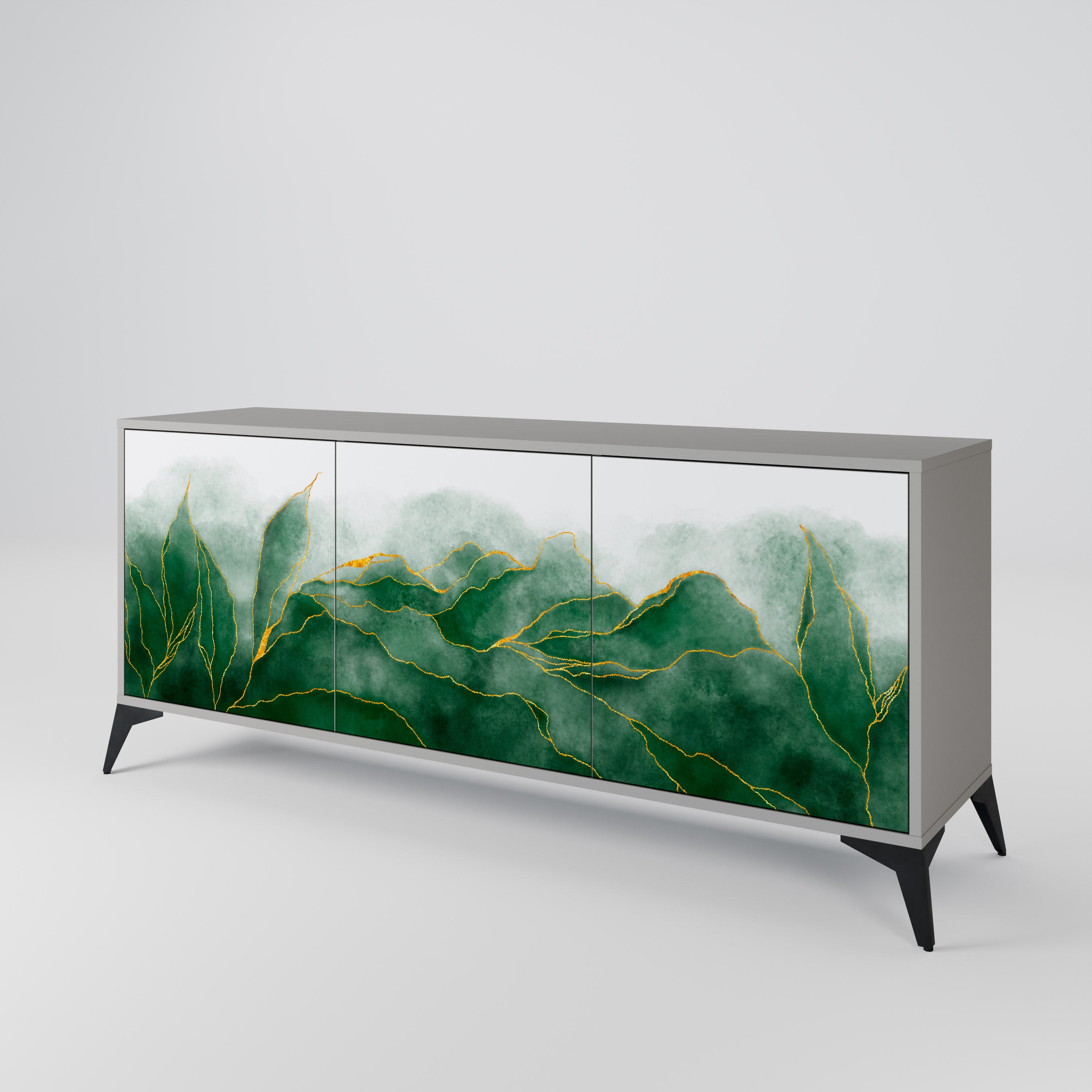 EXPENSIVE NATURE Komoda 3-drzwiowa korpus Szary