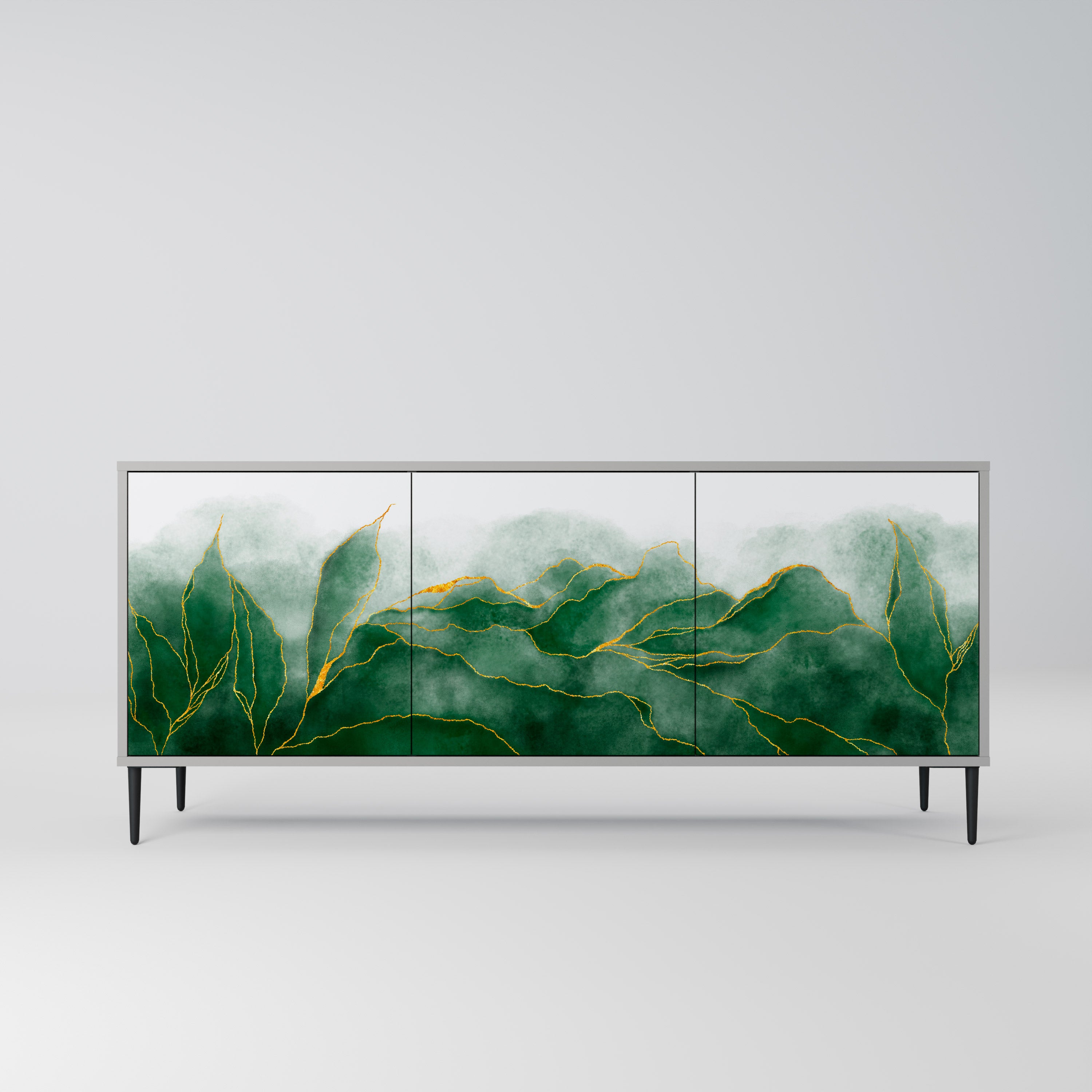 EXPENSIVE NATURE Komoda 3-drzwiowa korpus Szary