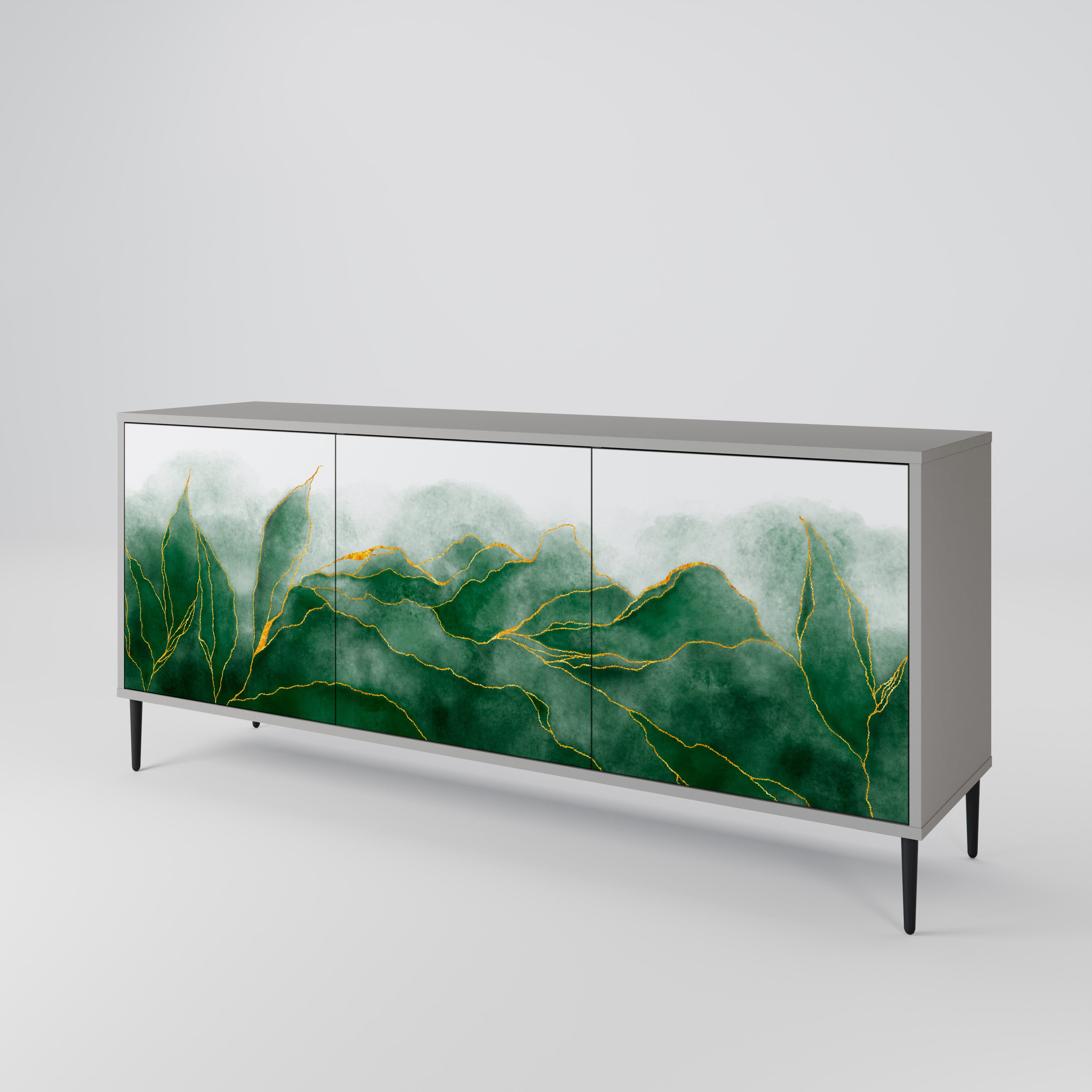 EXPENSIVE NATURE Komoda 3-drzwiowa korpus Szary