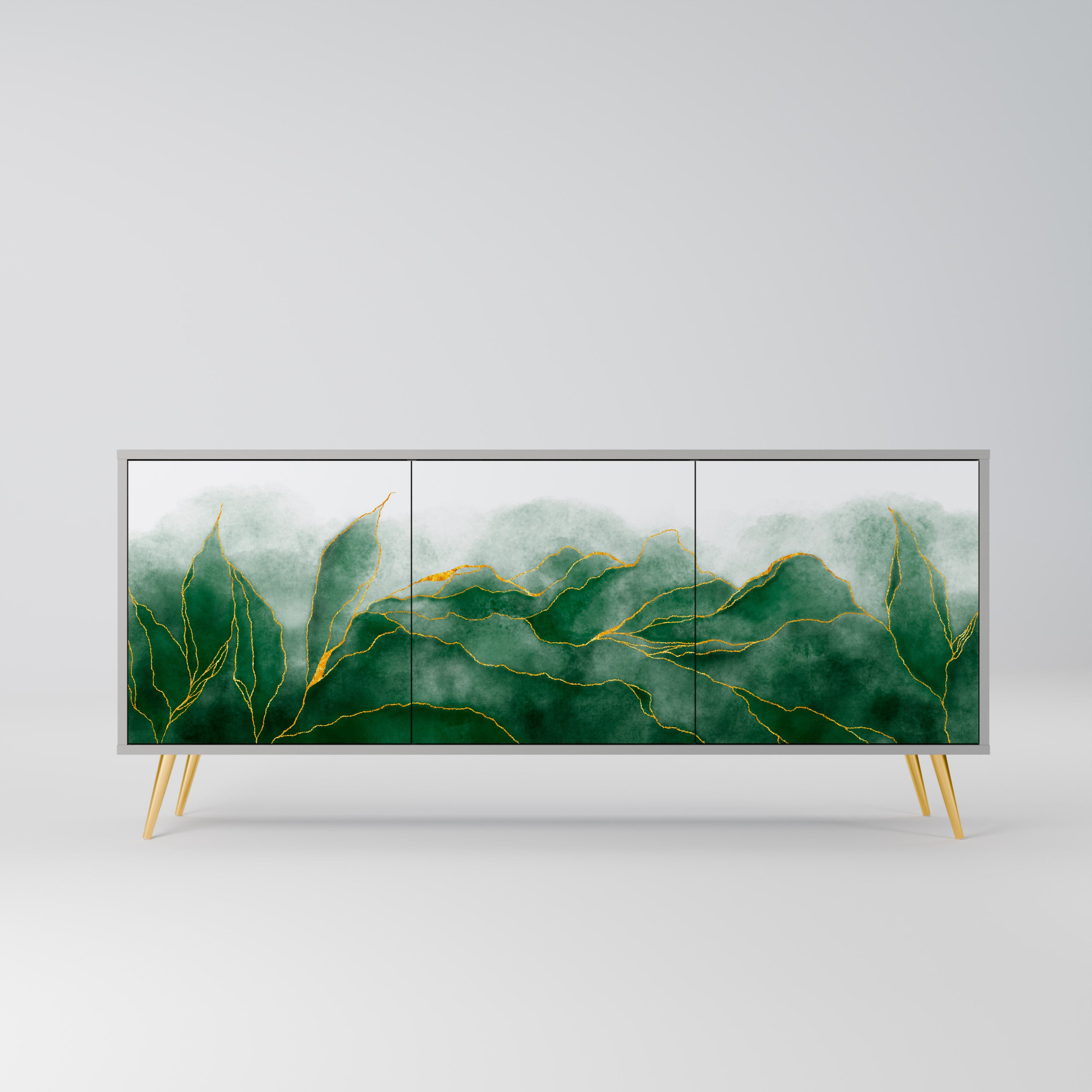 EXPENSIVE NATURE Komoda 3-drzwiowa korpus Szary