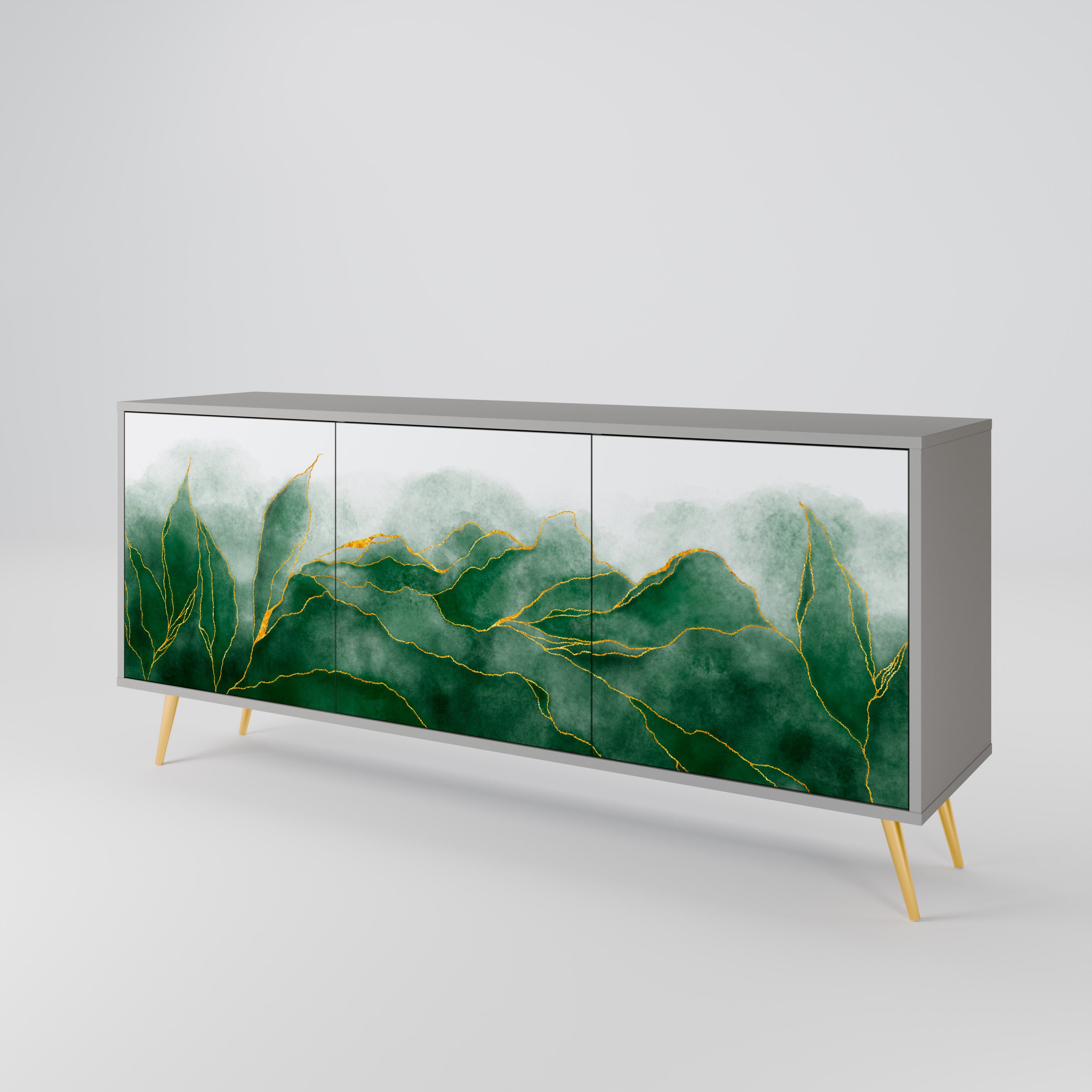 EXPENSIVE NATURE Komoda 3-drzwiowa korpus Szary