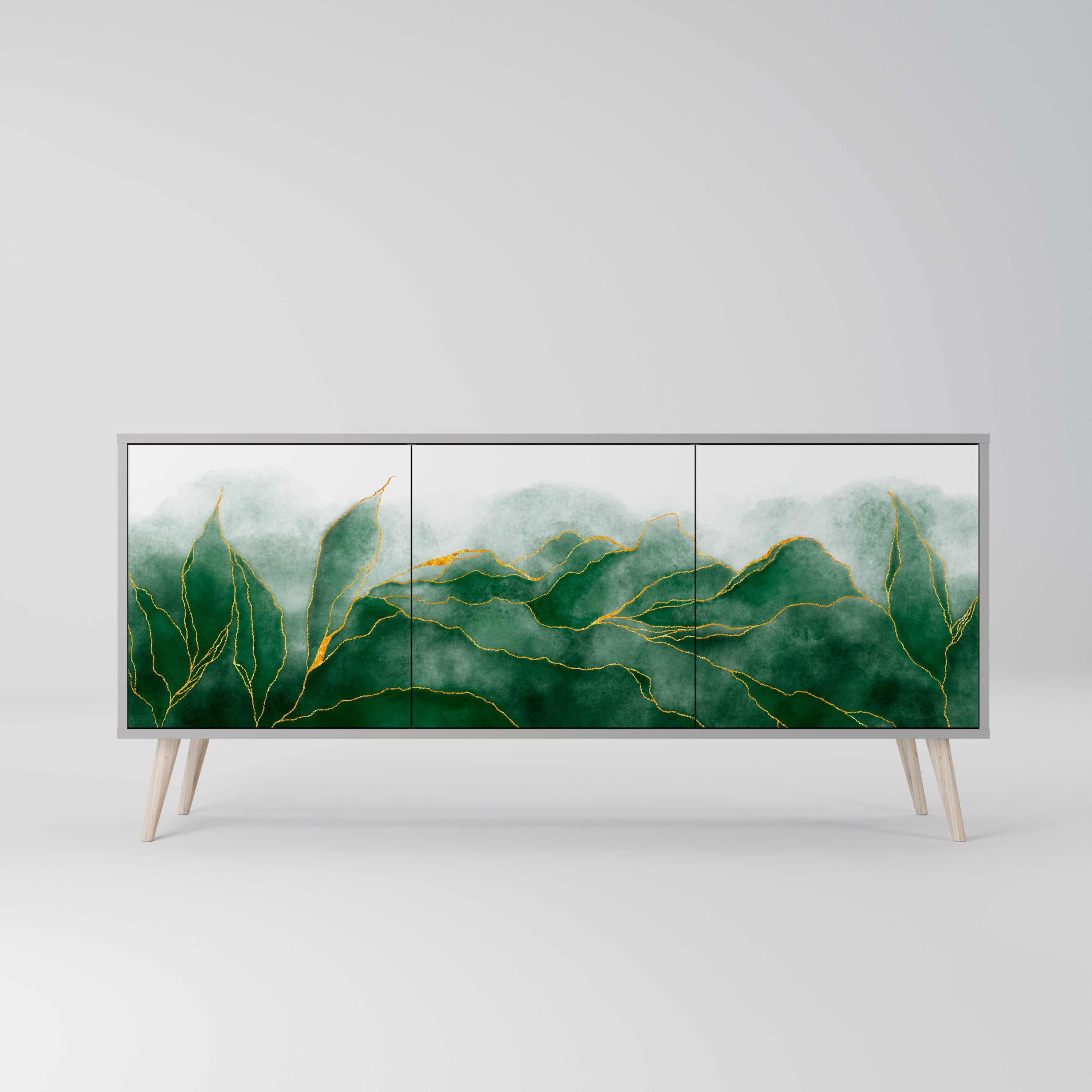 EXPENSIVE NATURE Komoda 3-drzwiowa korpus Szary