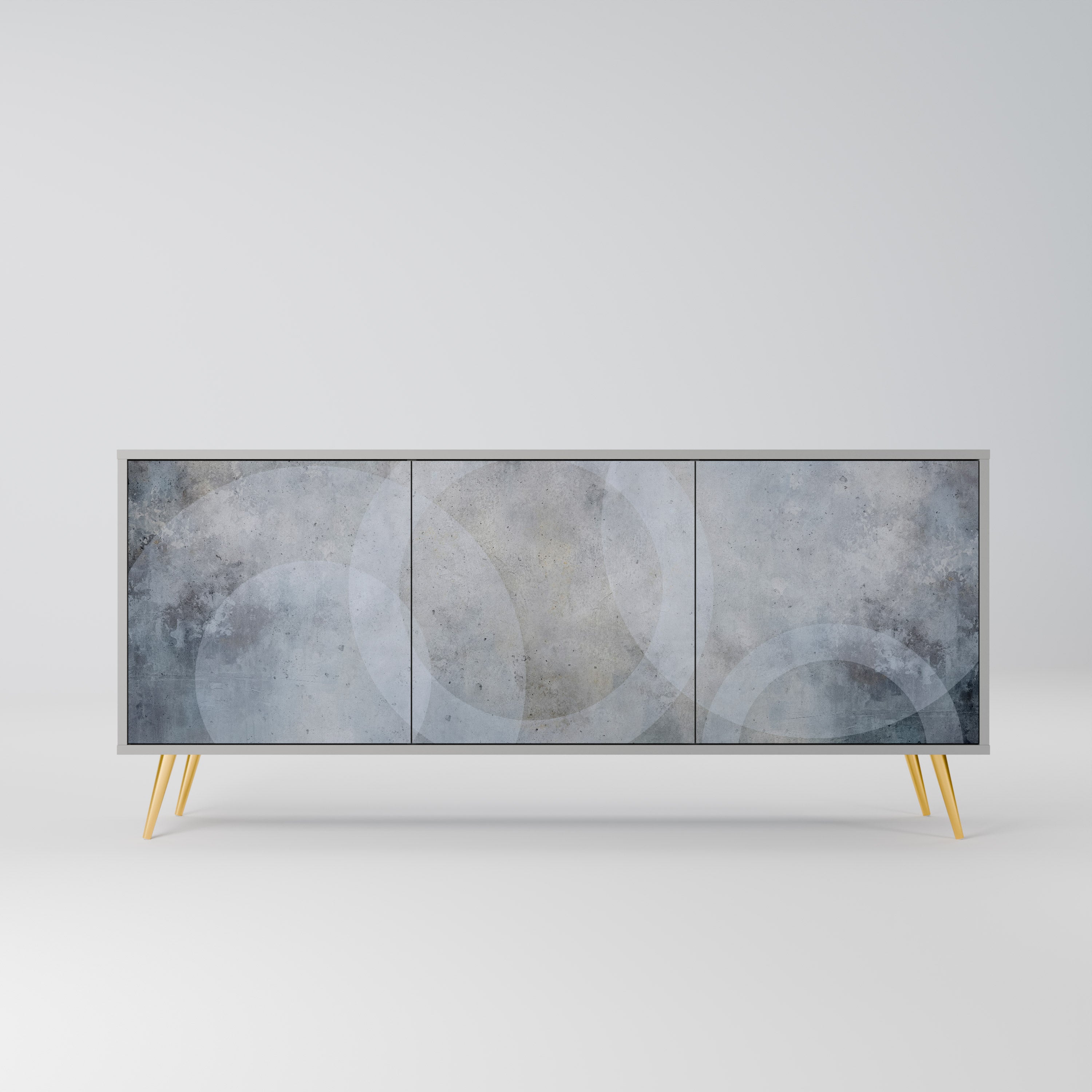 MUTED ARC Komoda 3-drzwiowa korpus Szary