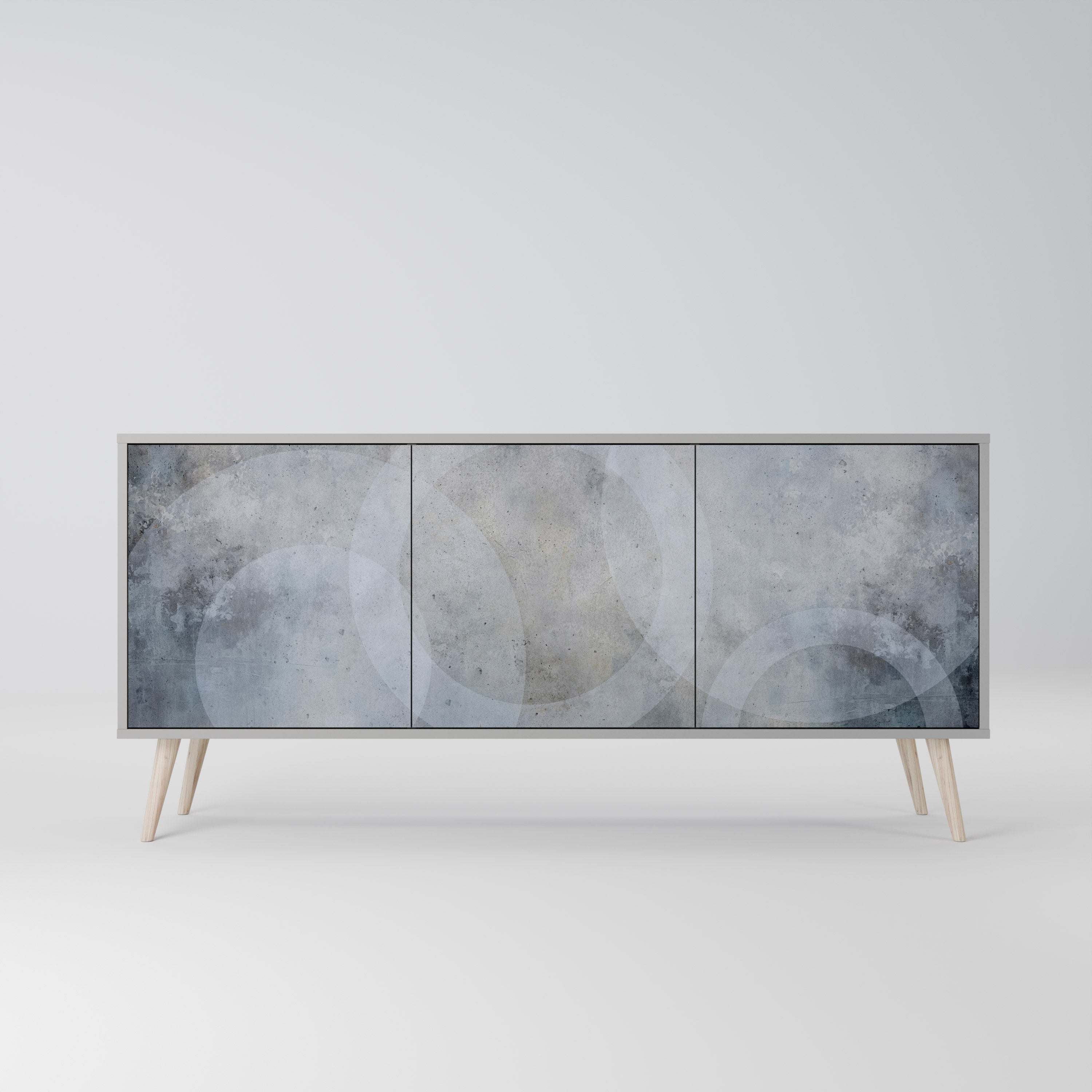 MUTED ARC Komoda 3-drzwiowa korpus Szary