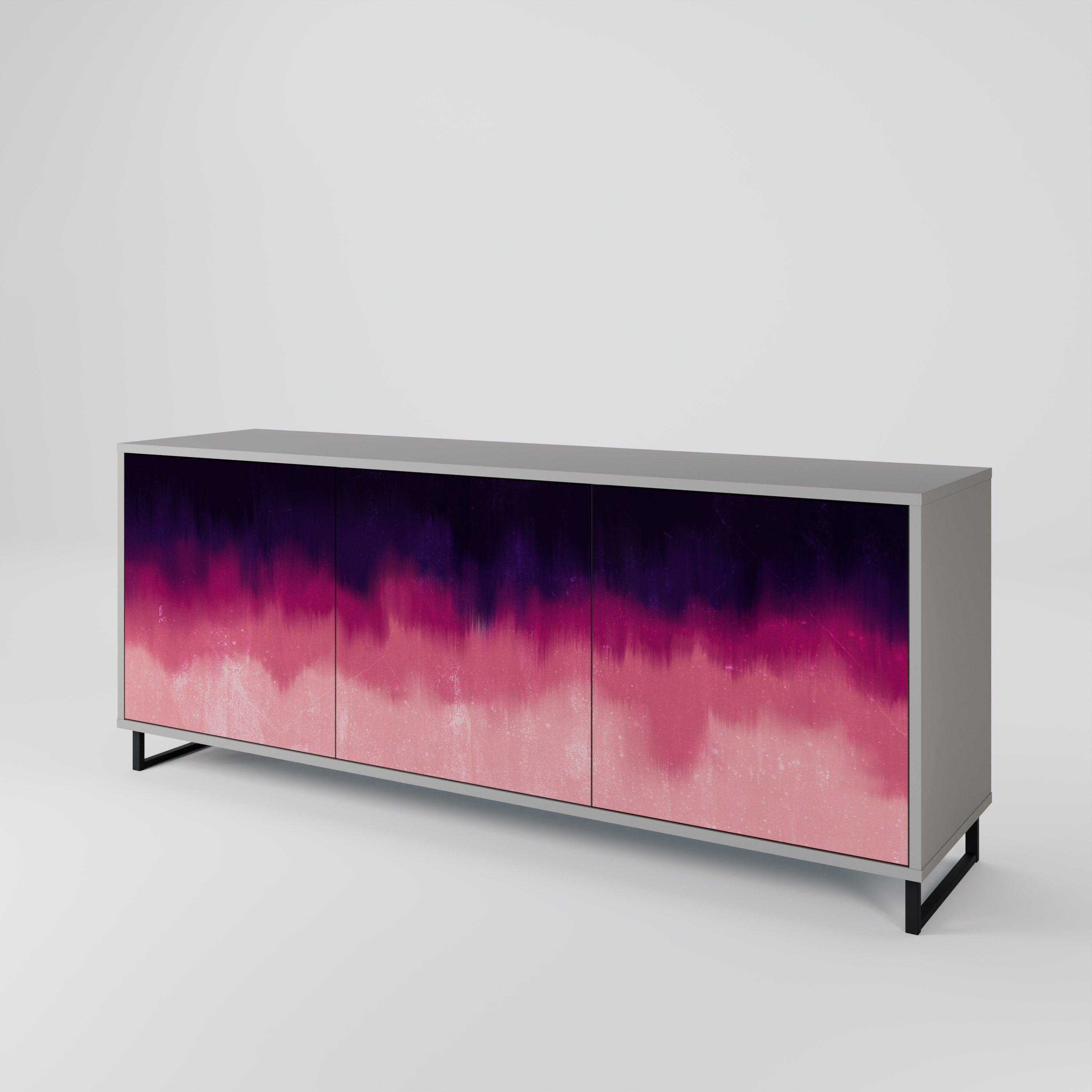 AURORA BOREALIS Komoda 3-drzwiowa korpus Szary
