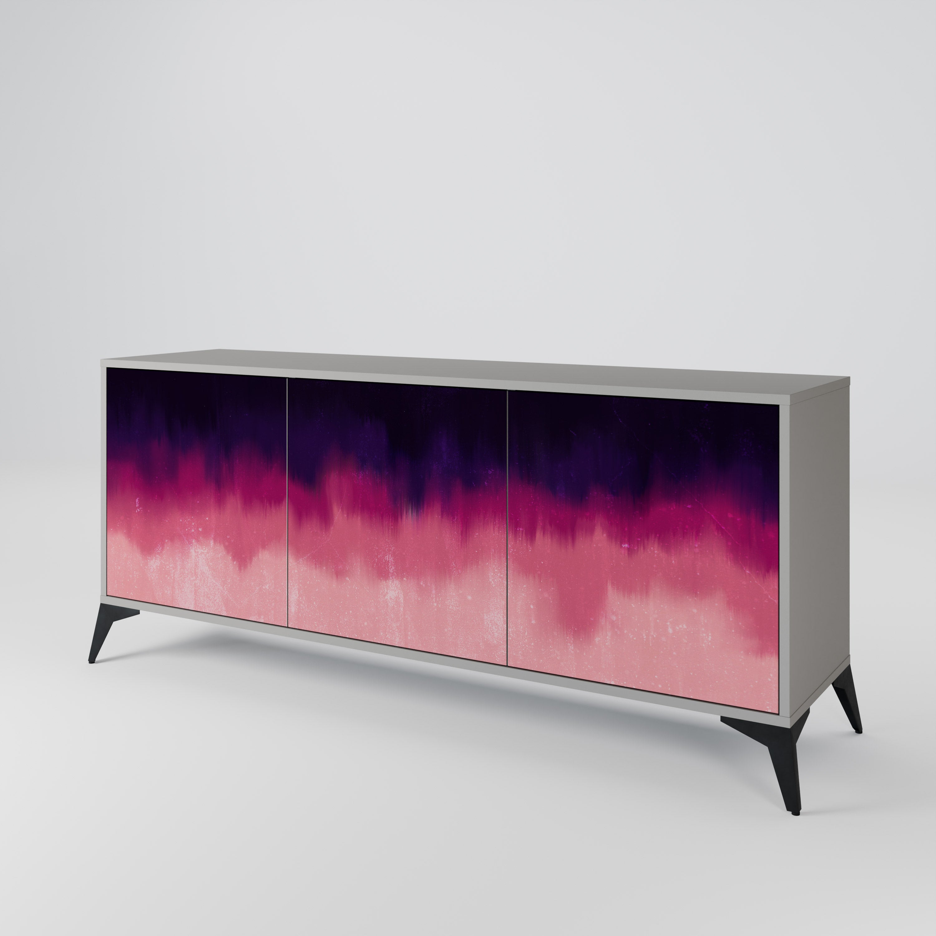 AURORA BOREALIS Komoda 3-drzwiowa korpus Szary