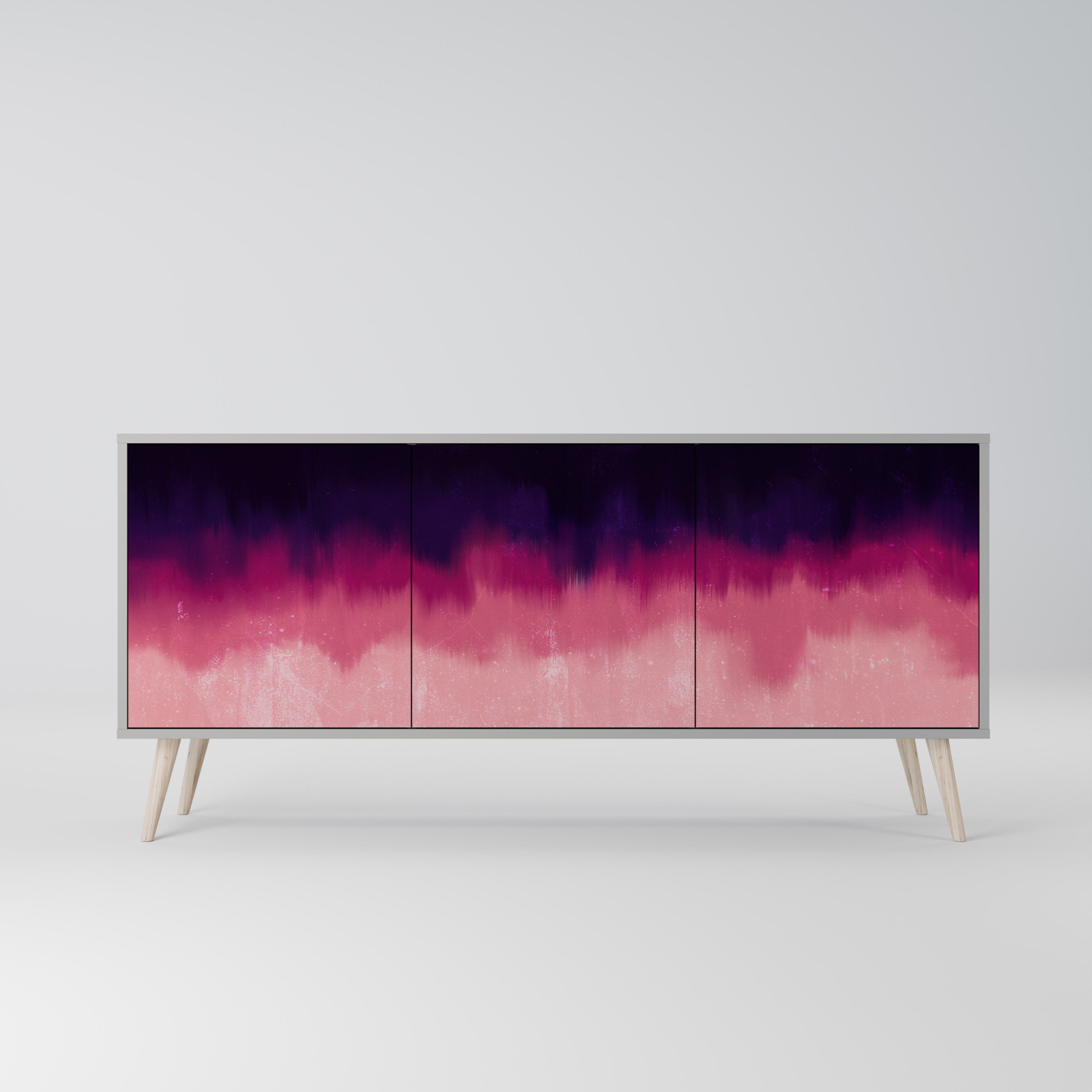 AURORA BOREALIS Komoda 3-drzwiowa korpus Szary