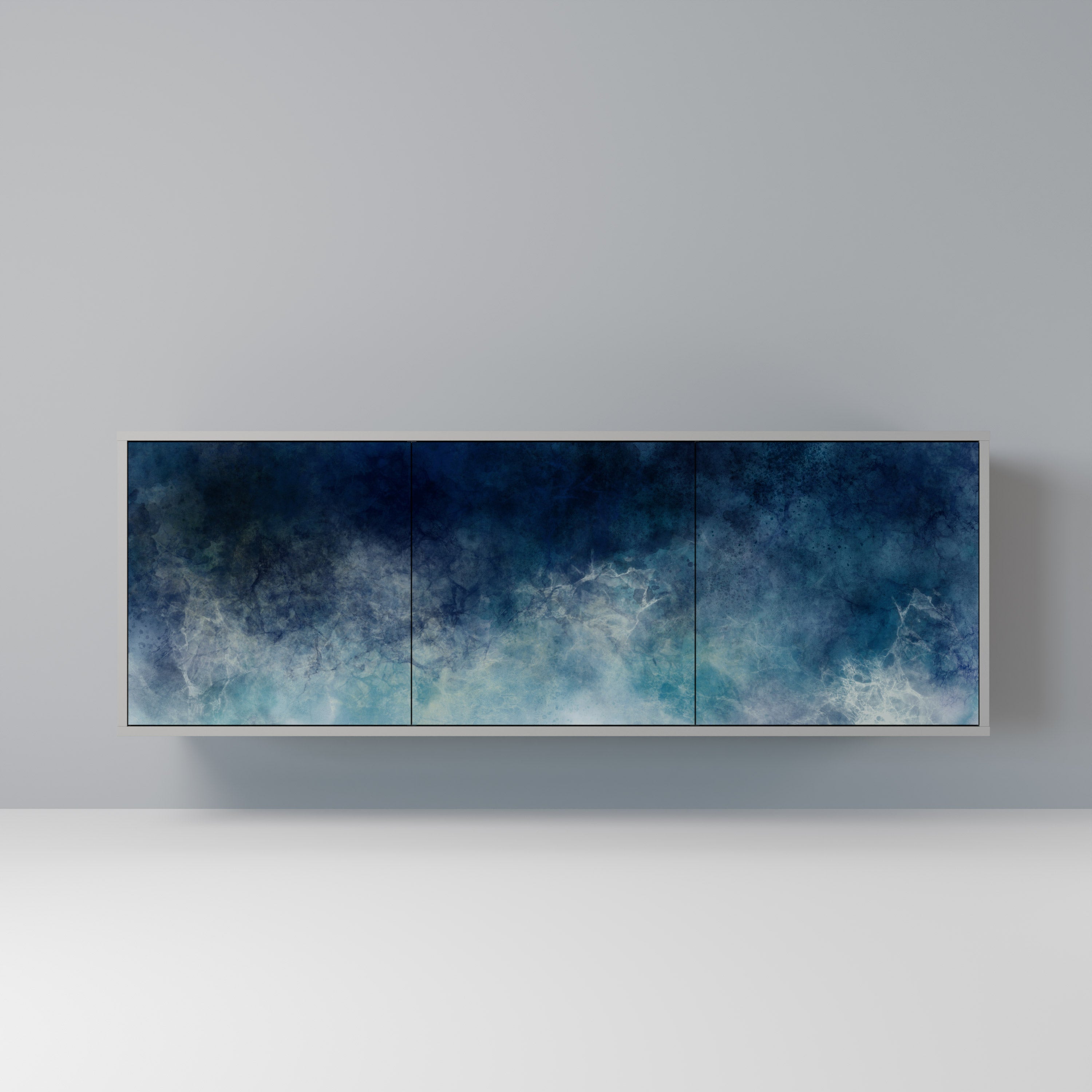 CELESTIAL FALL Komoda 3-drzwiowa korpus Szary