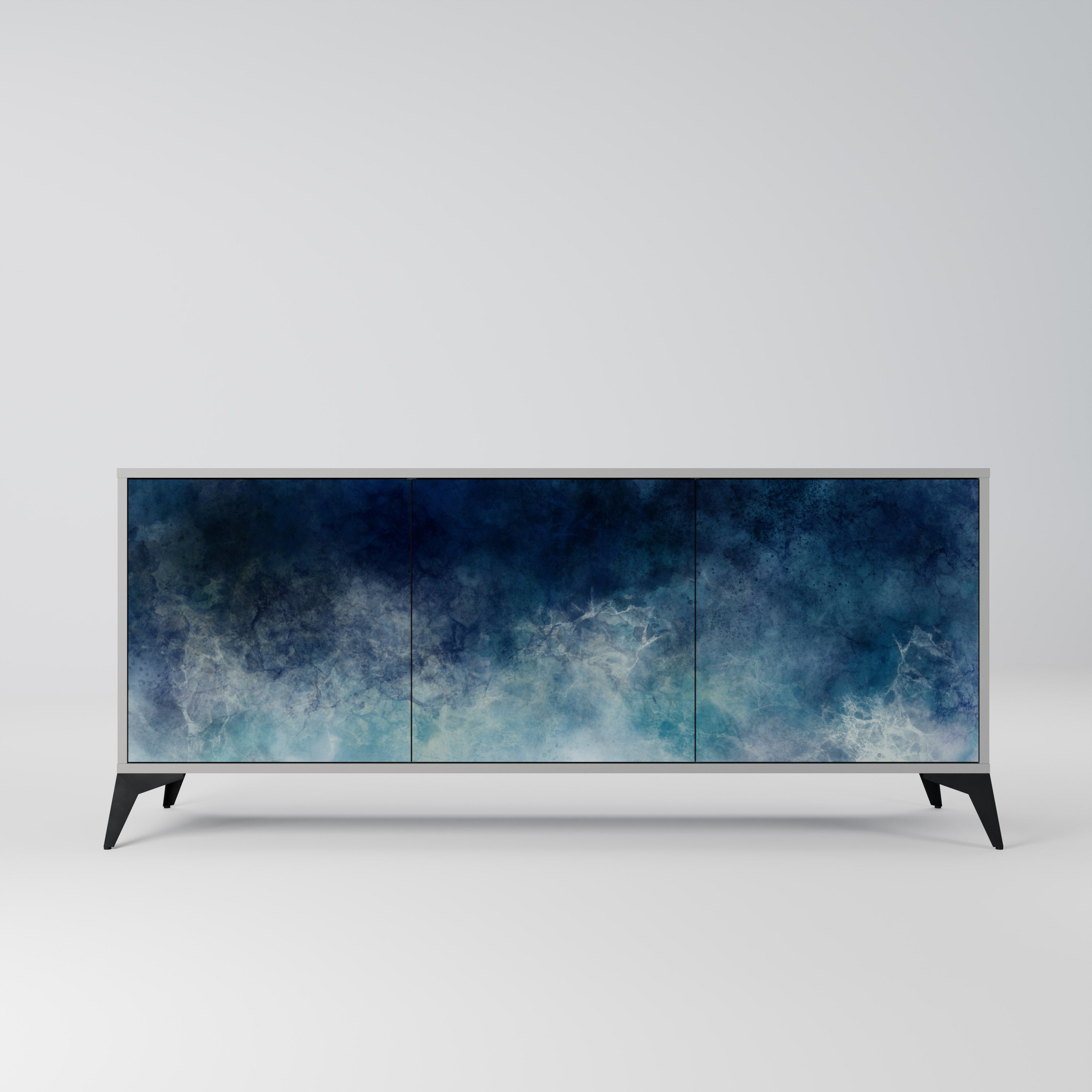 CELESTIAL FALL Komoda 3-drzwiowa korpus Szary
