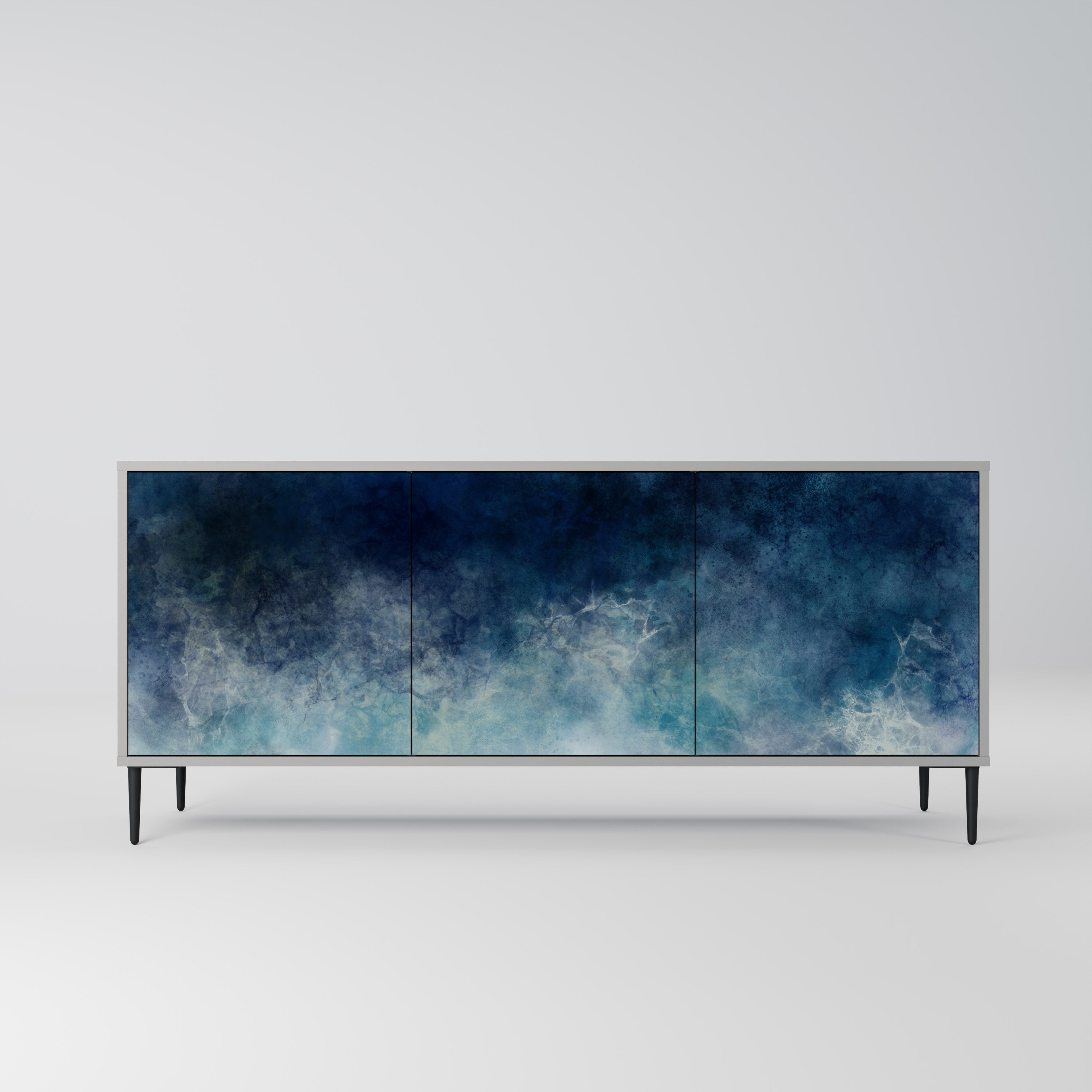 CELESTIAL FALL Komoda 3-drzwiowa korpus Szary