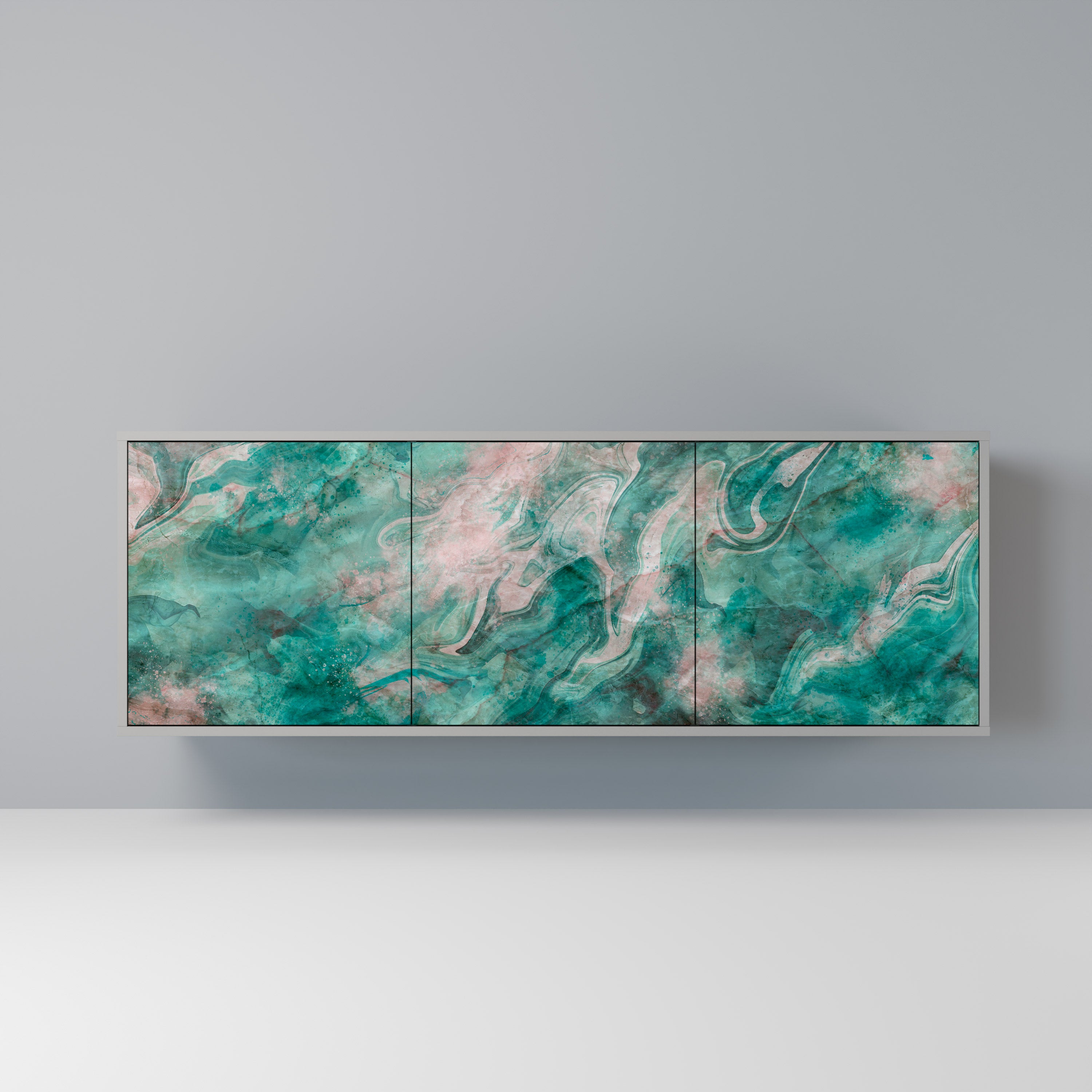 ABSTRACT ALCHEMY Komoda 3-drzwiowa korpus Szary