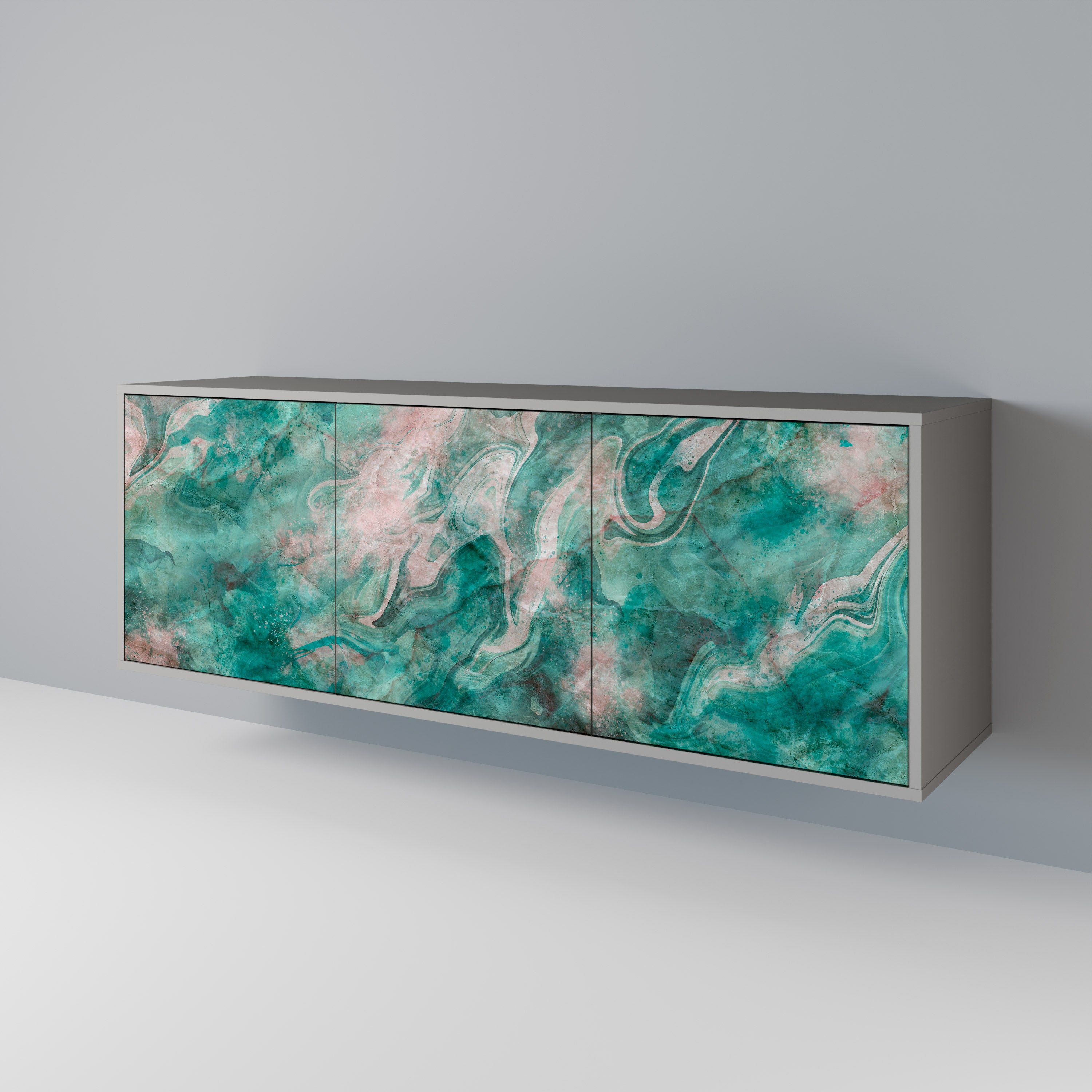 ABSTRACT ALCHEMY Komoda 3-drzwiowa korpus Szary