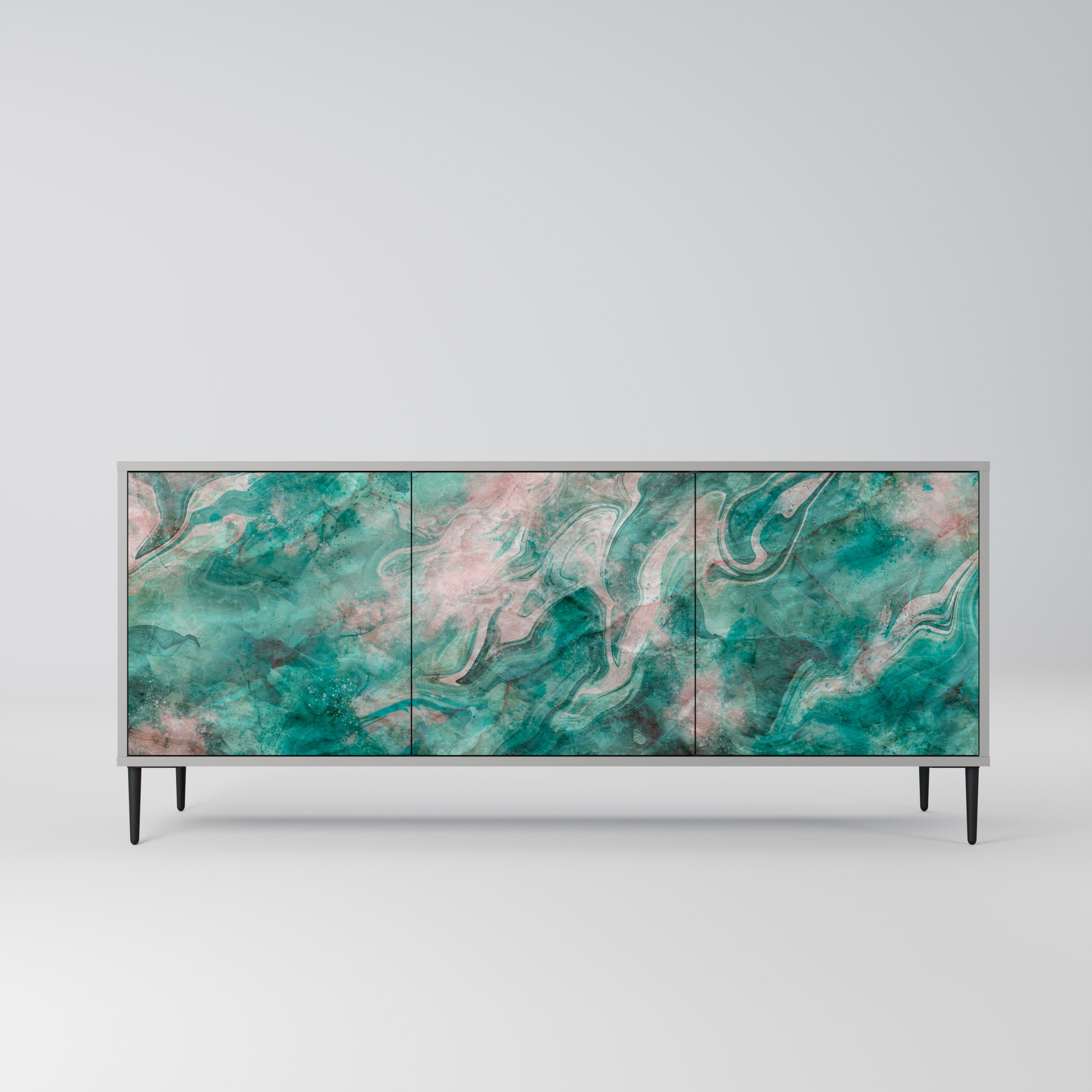 ABSTRACT ALCHEMY Komoda 3-drzwiowa korpus Szary