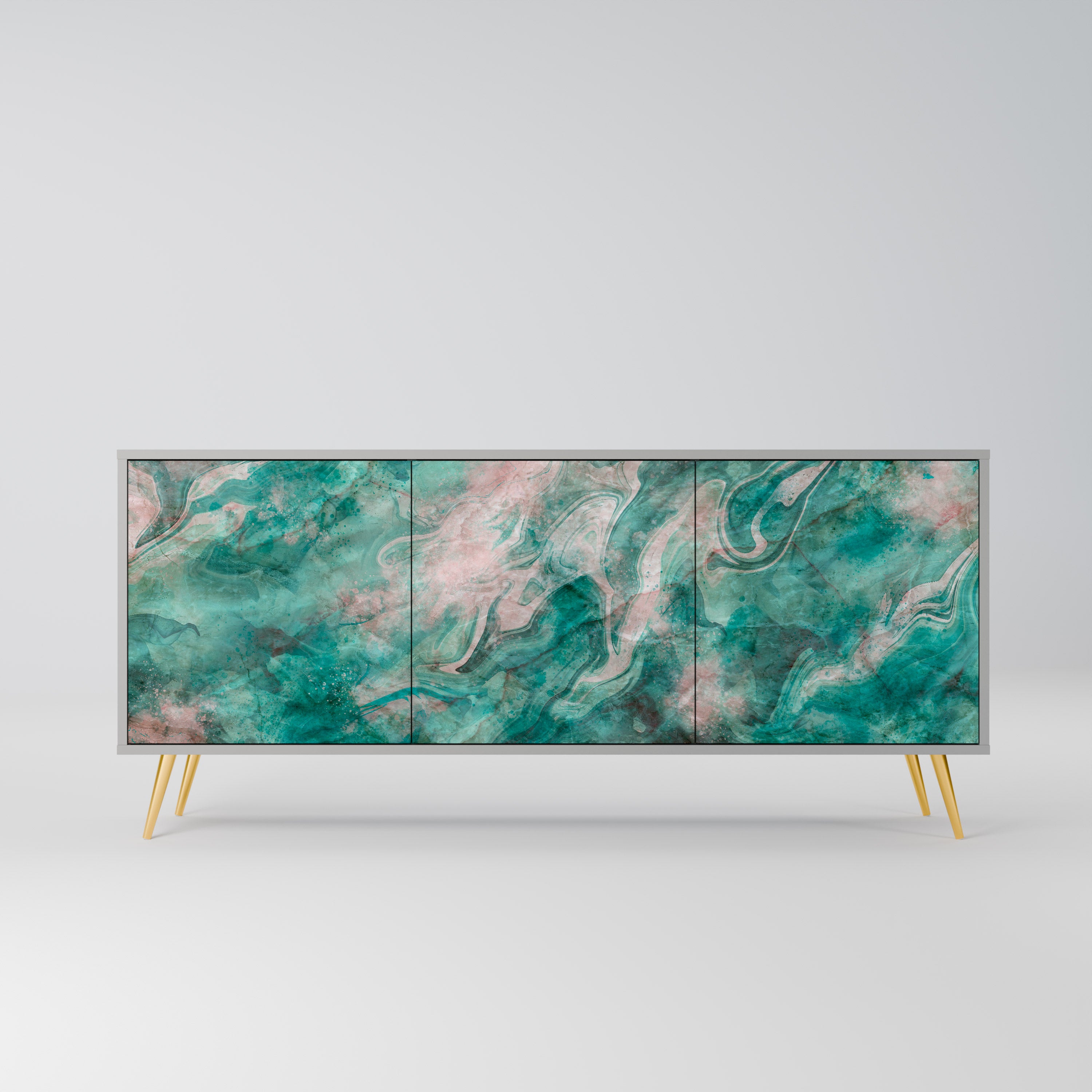 ABSTRACT ALCHEMY Komoda 3-drzwiowa korpus Szary