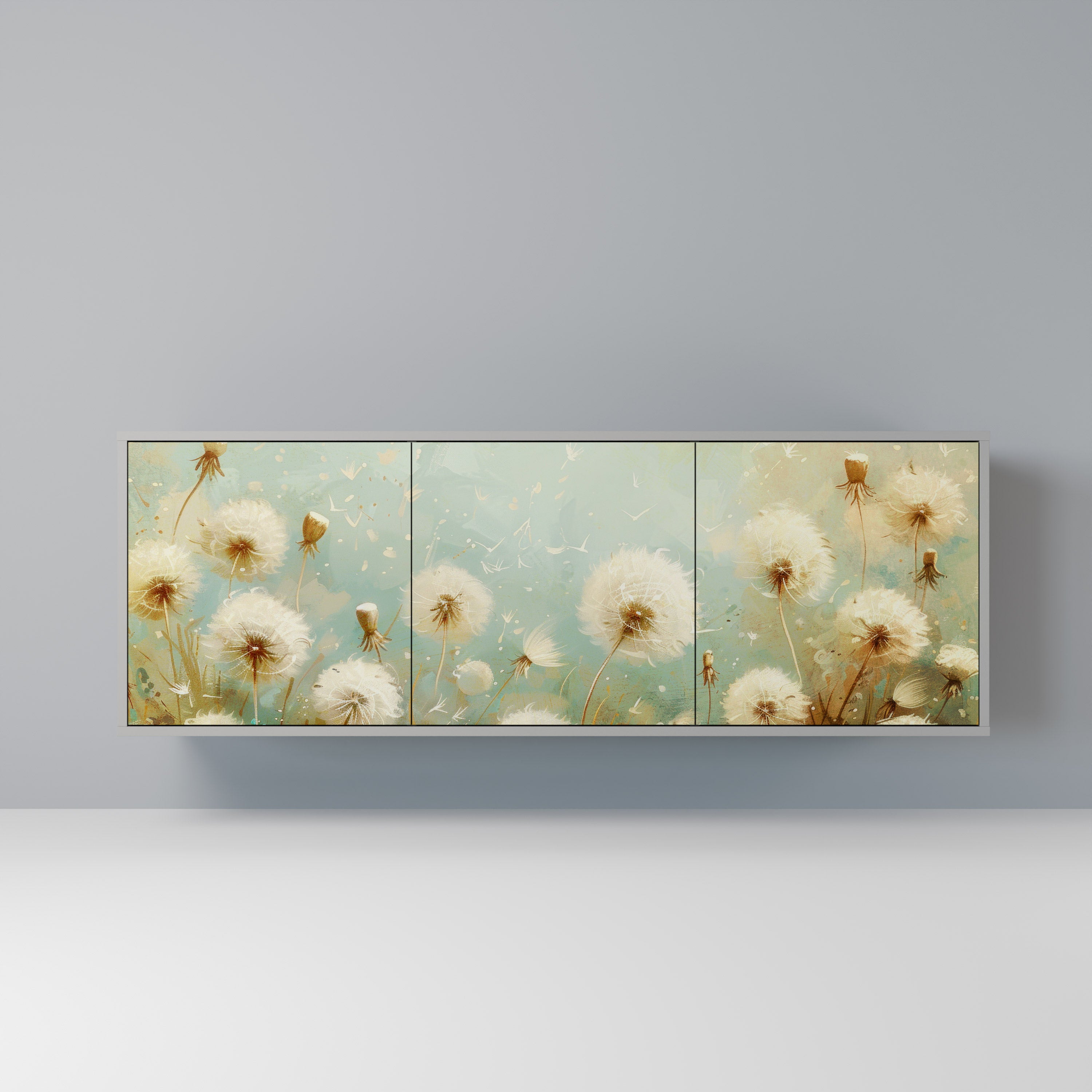 DREAMY MEADOW Komoda 3-drzwiowa korpus Szary