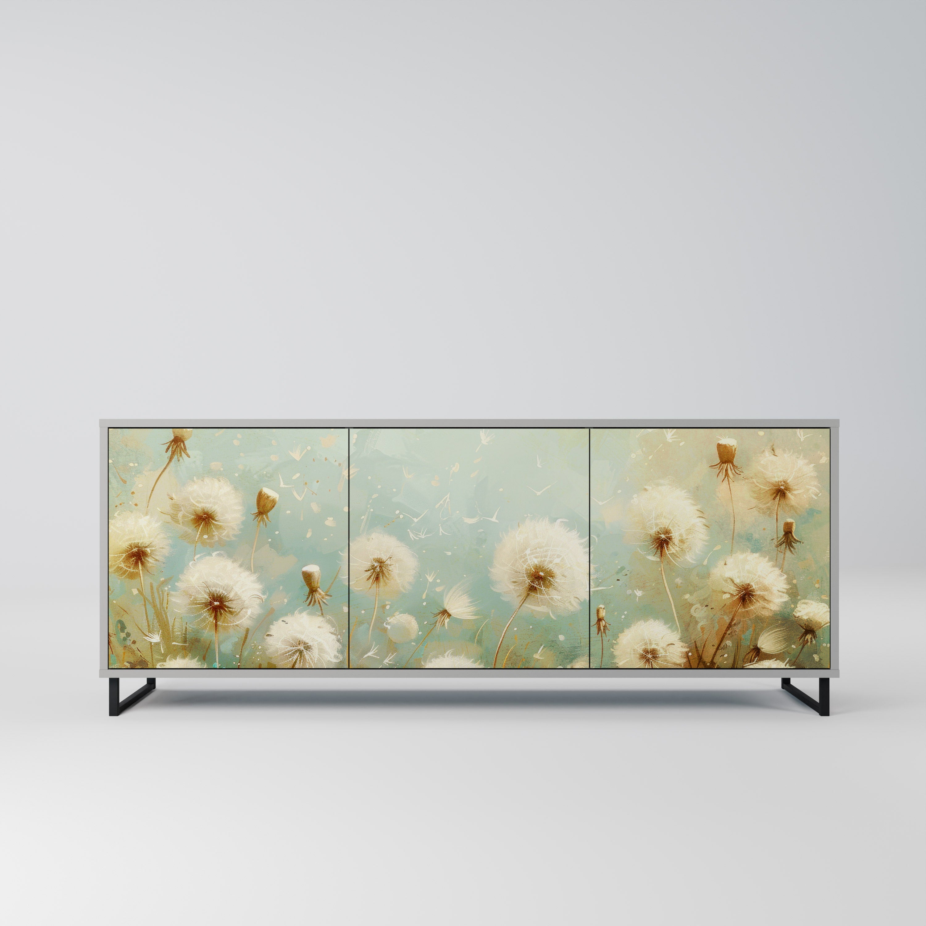 DREAMY MEADOW Komoda 3-drzwiowa korpus Szary