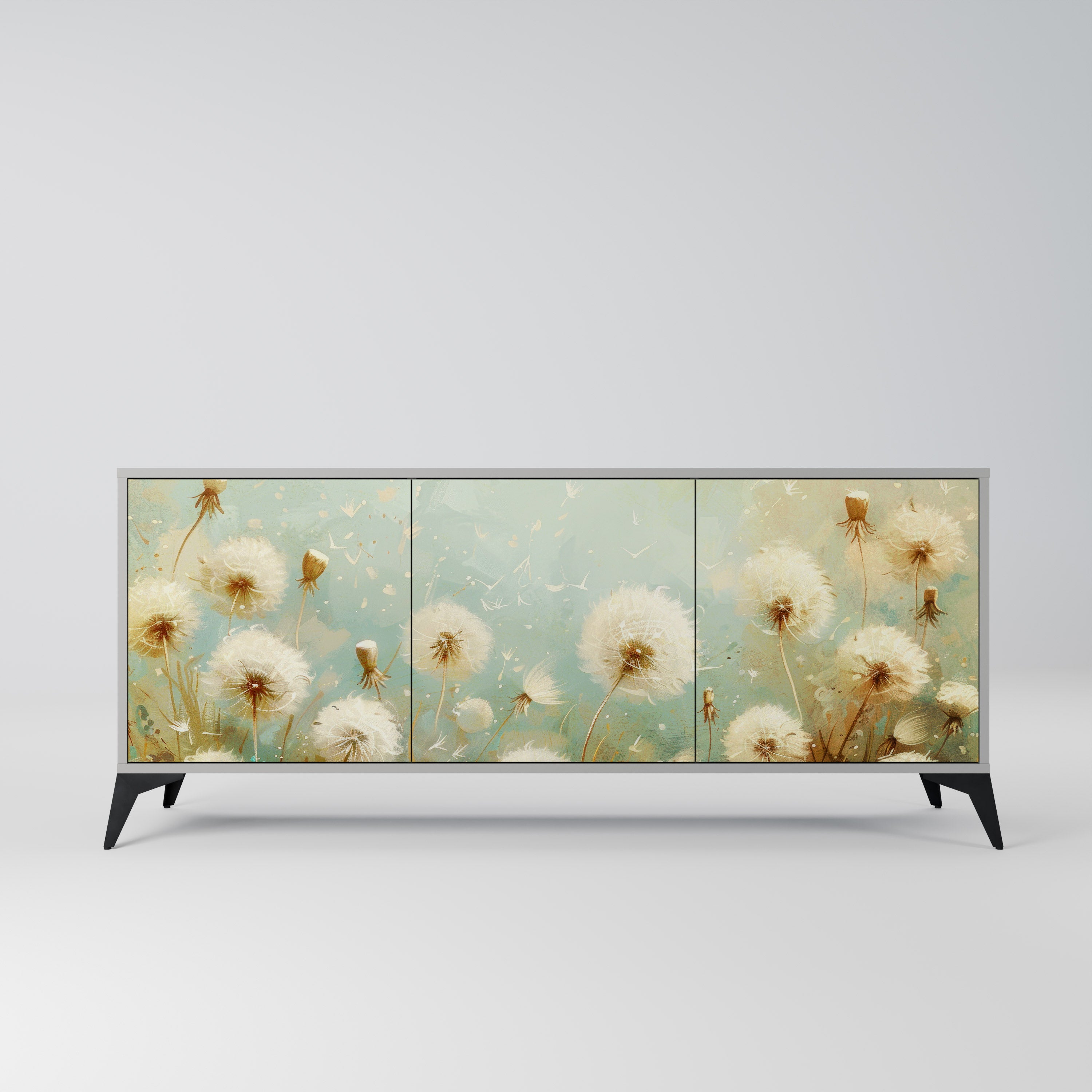 DREAMY MEADOW Komoda 3-drzwiowa korpus Szary