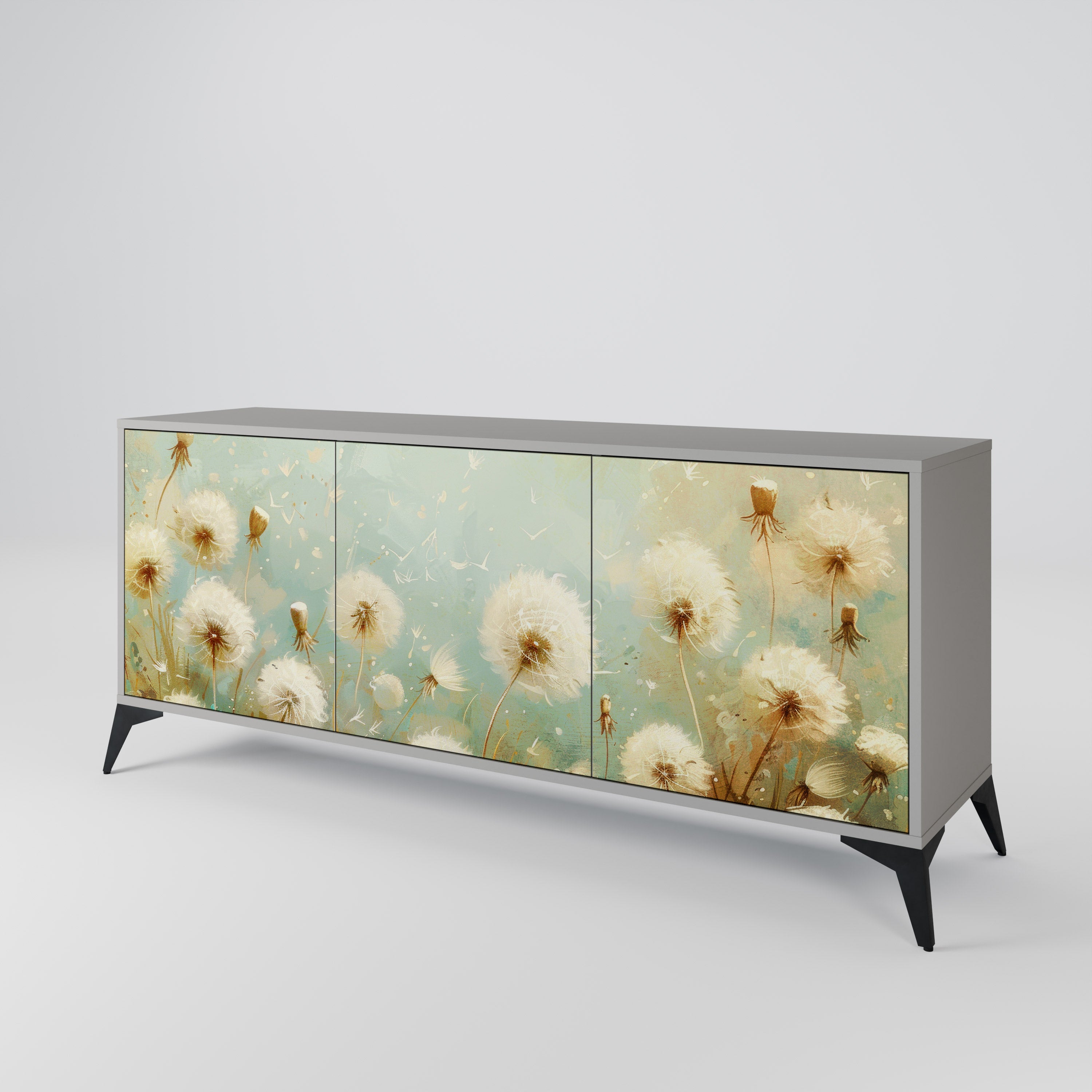 DREAMY MEADOW Komoda 3-drzwiowa korpus Szary