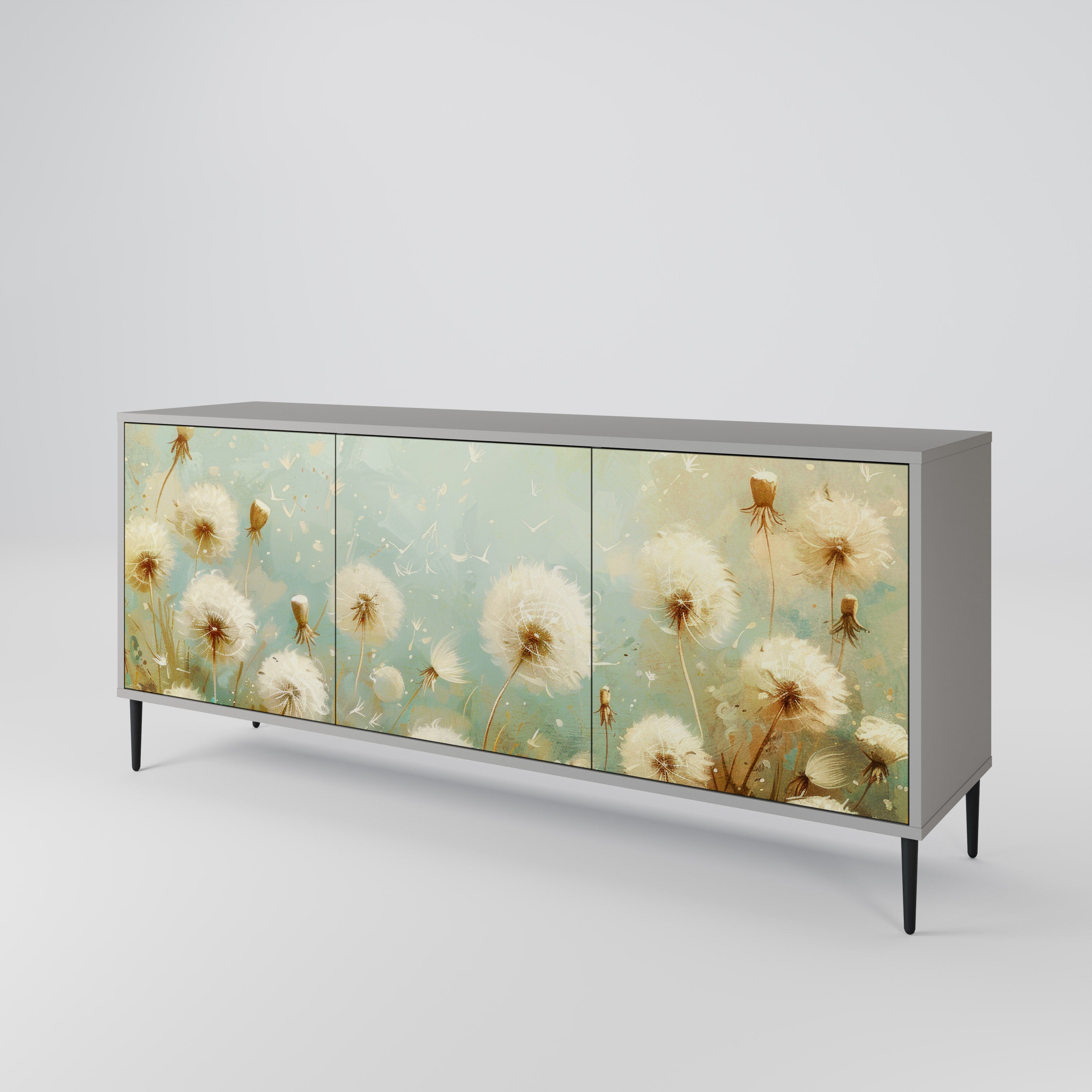DREAMY MEADOW Komoda 3-drzwiowa korpus Szary