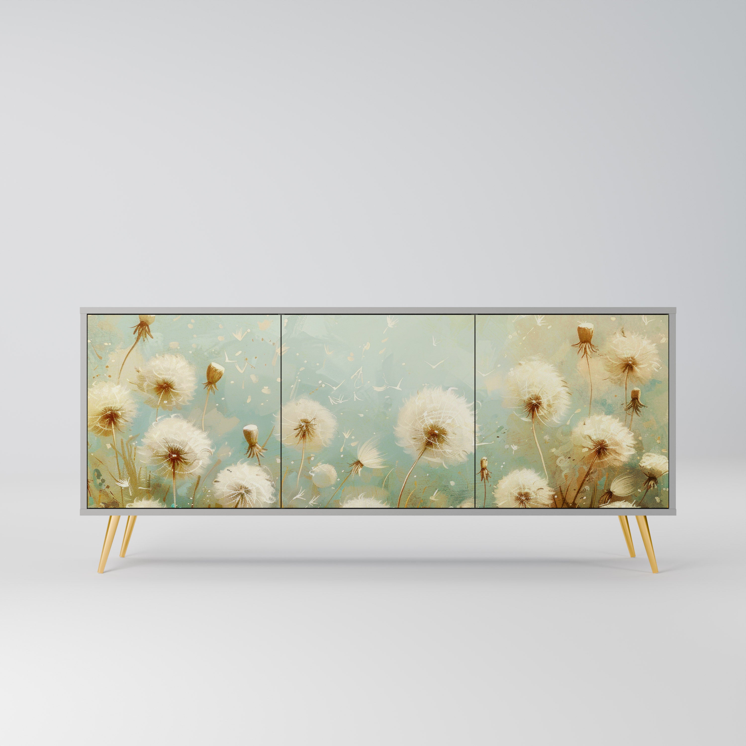 DREAMY MEADOW Komoda 3-drzwiowa korpus Szary