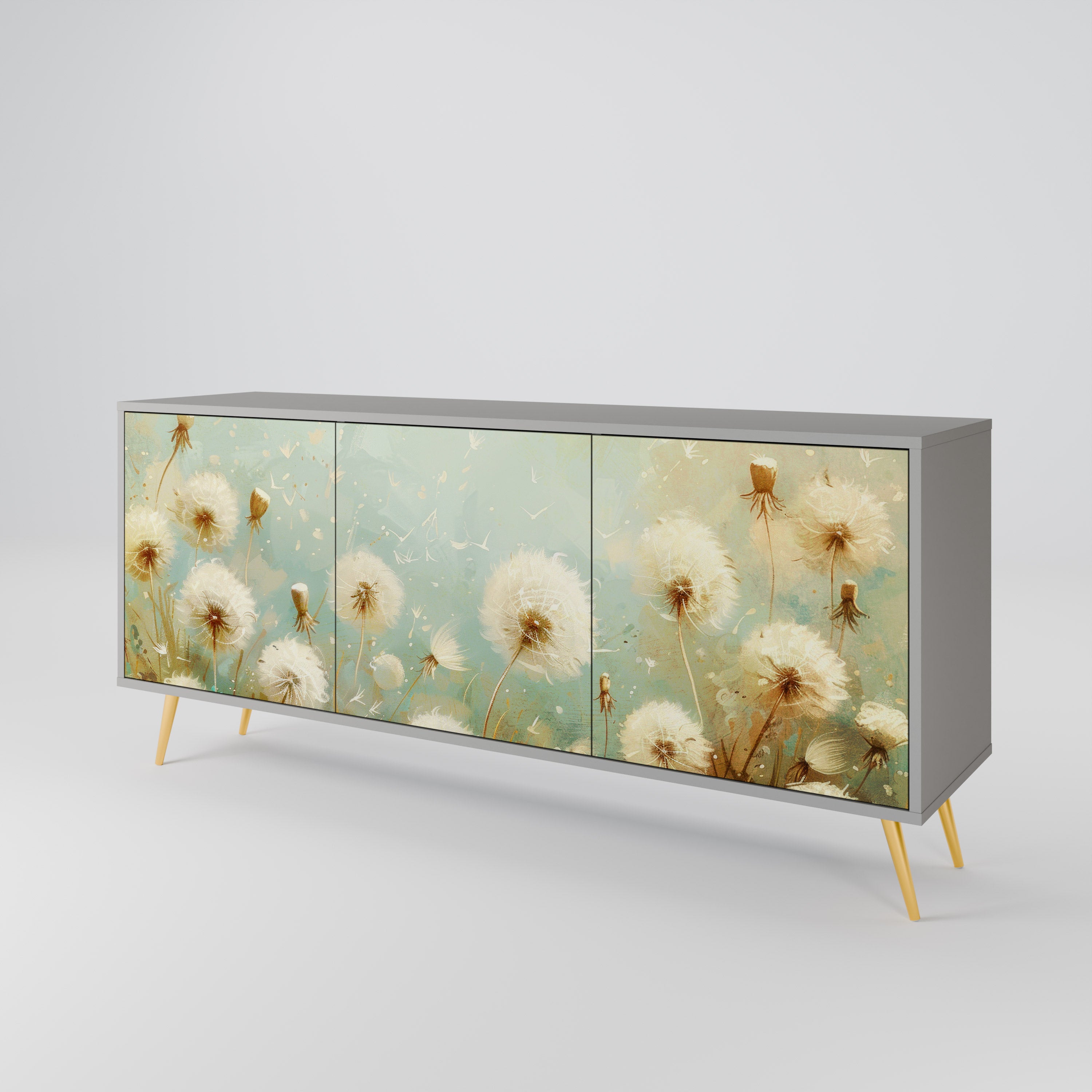 DREAMY MEADOW Komoda 3-drzwiowa korpus Szary