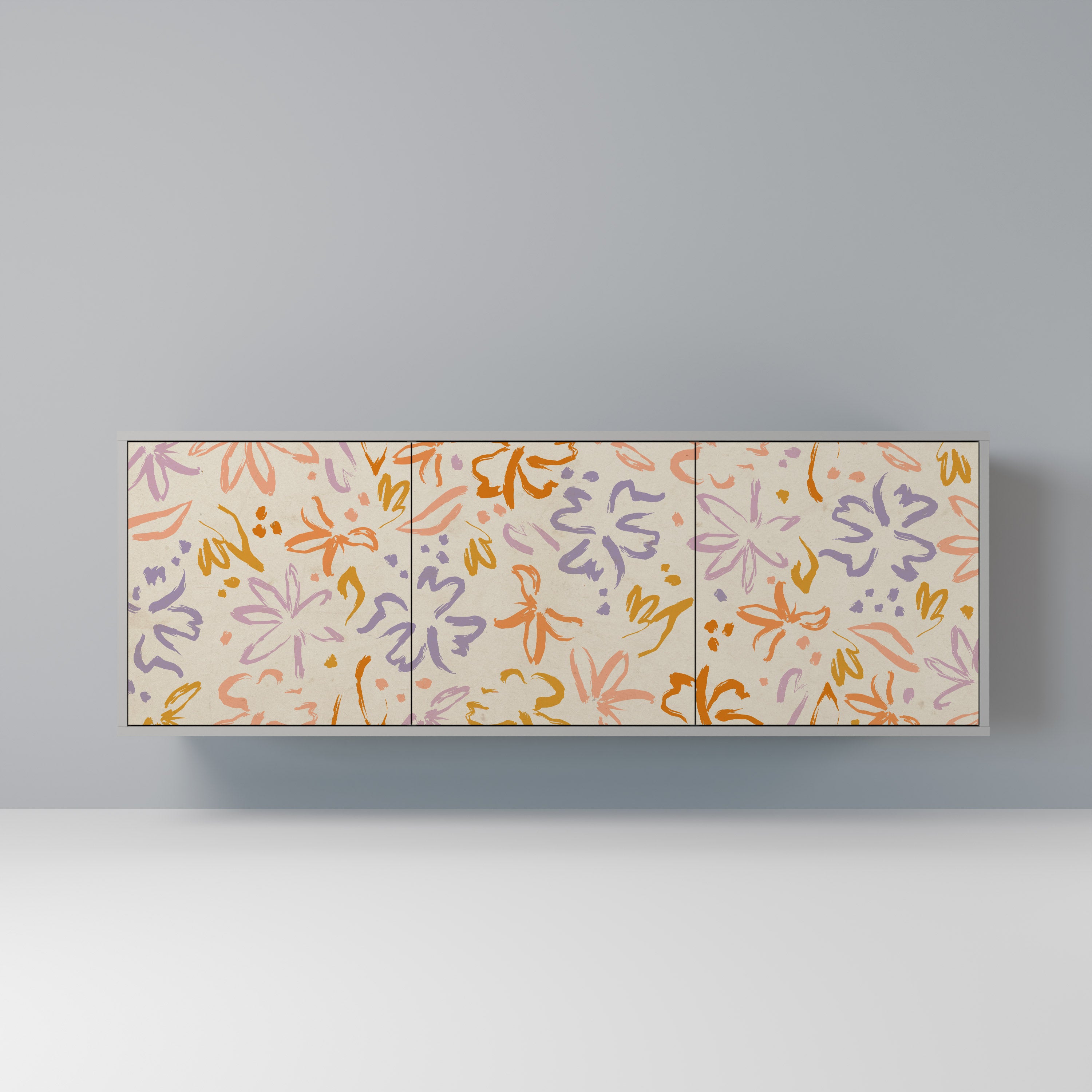 SPRING WHIMSY Komoda 3-drzwiowa korpus Szary