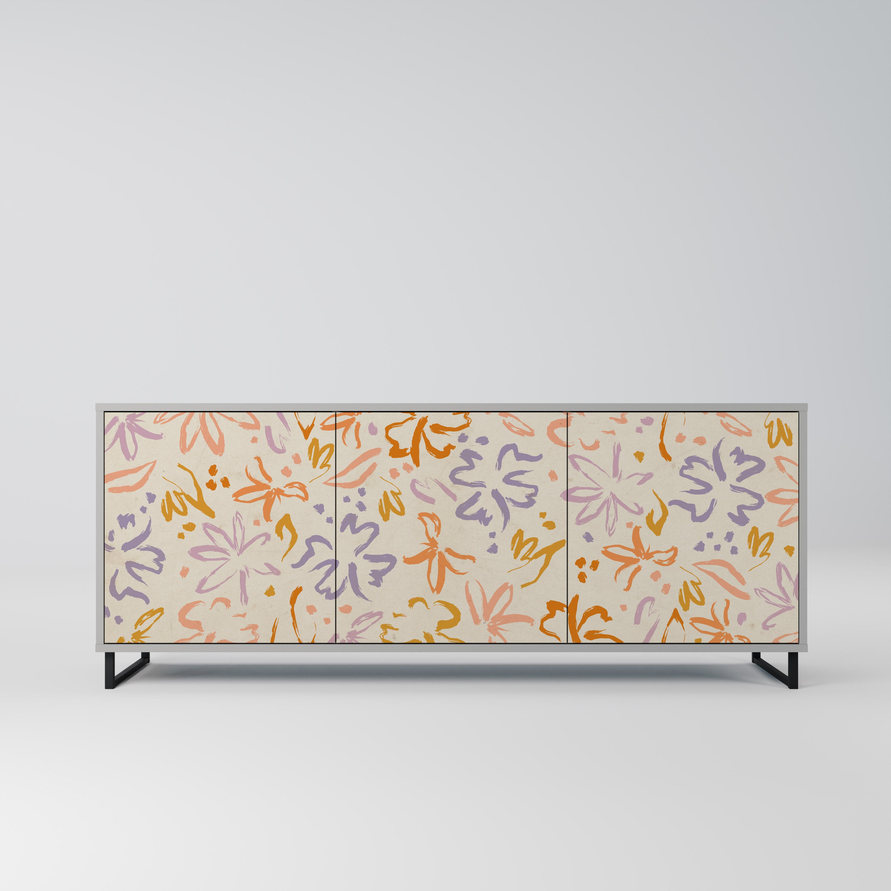 SPRING WHIMSY Komoda 3-drzwiowa korpus Szary