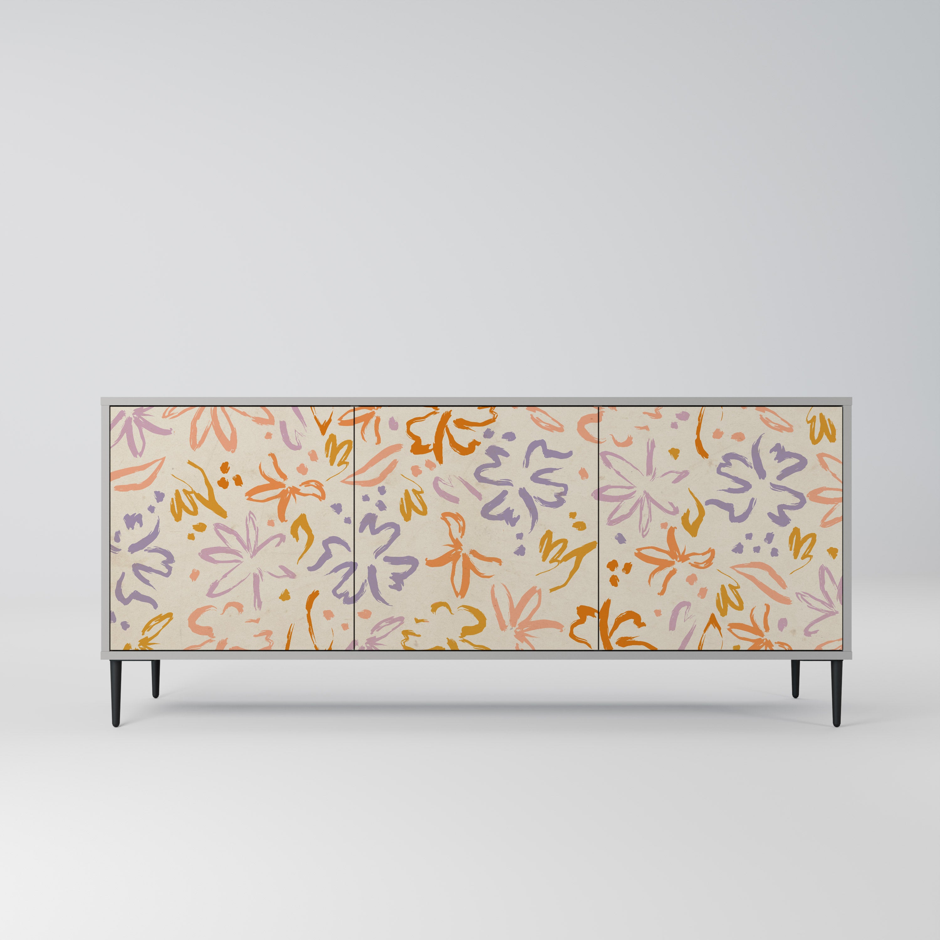 SPRING WHIMSY Komoda 3-drzwiowa korpus Szary