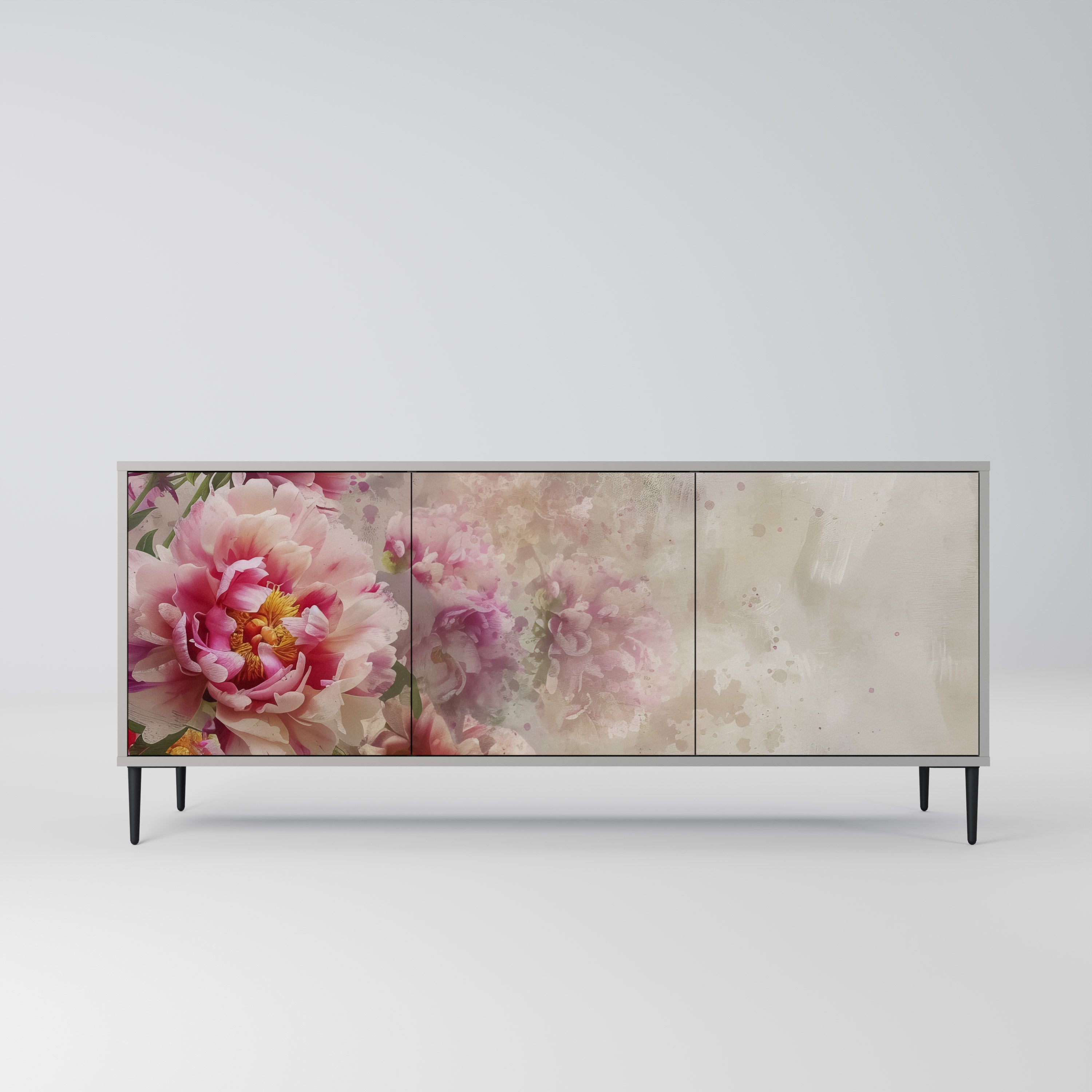 PEONY WHISPER Komoda 3-drzwiowa korpus Szary