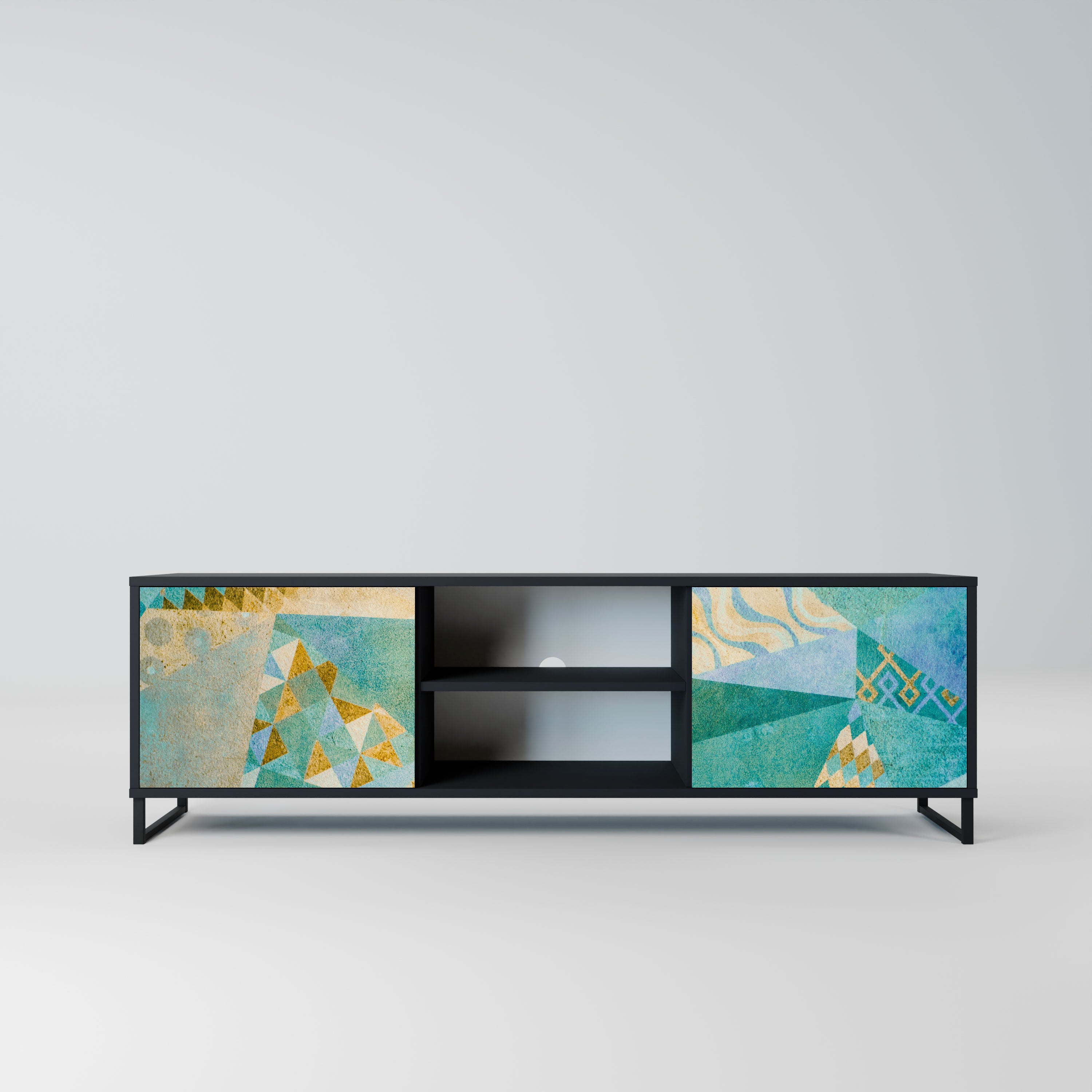 SPECTRUM SPLENDOR Szafka RTV 2-drzwiowa korpus Czarny