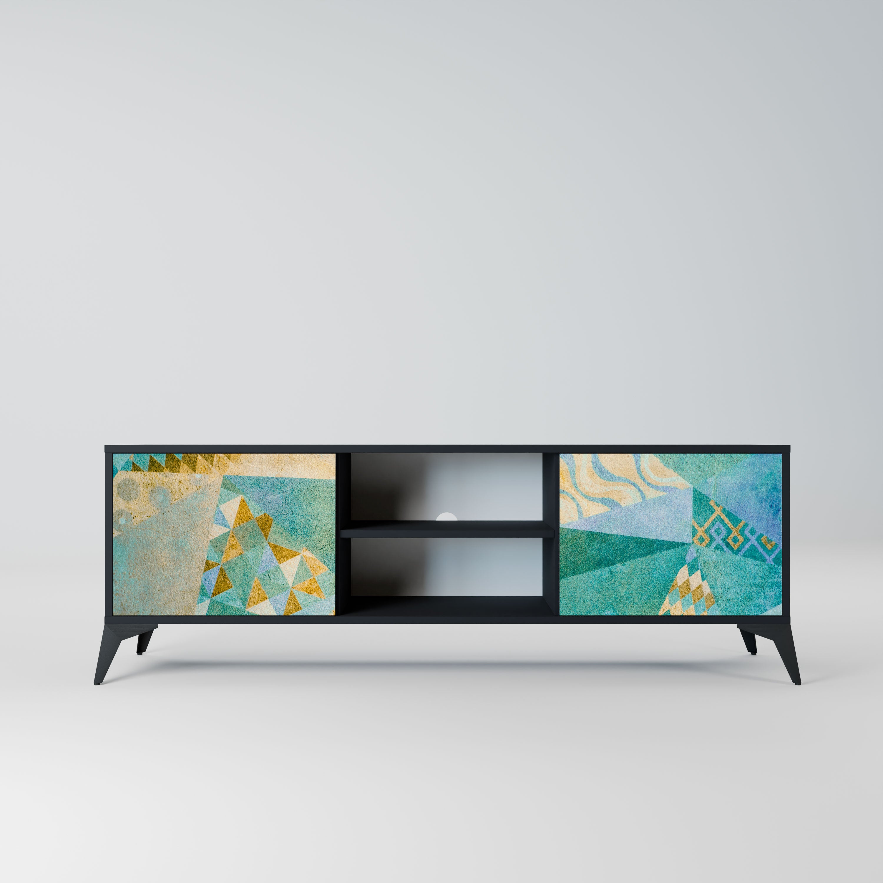 SPECTRUM SPLENDOR Szafka RTV 2-drzwiowa korpus Czarny