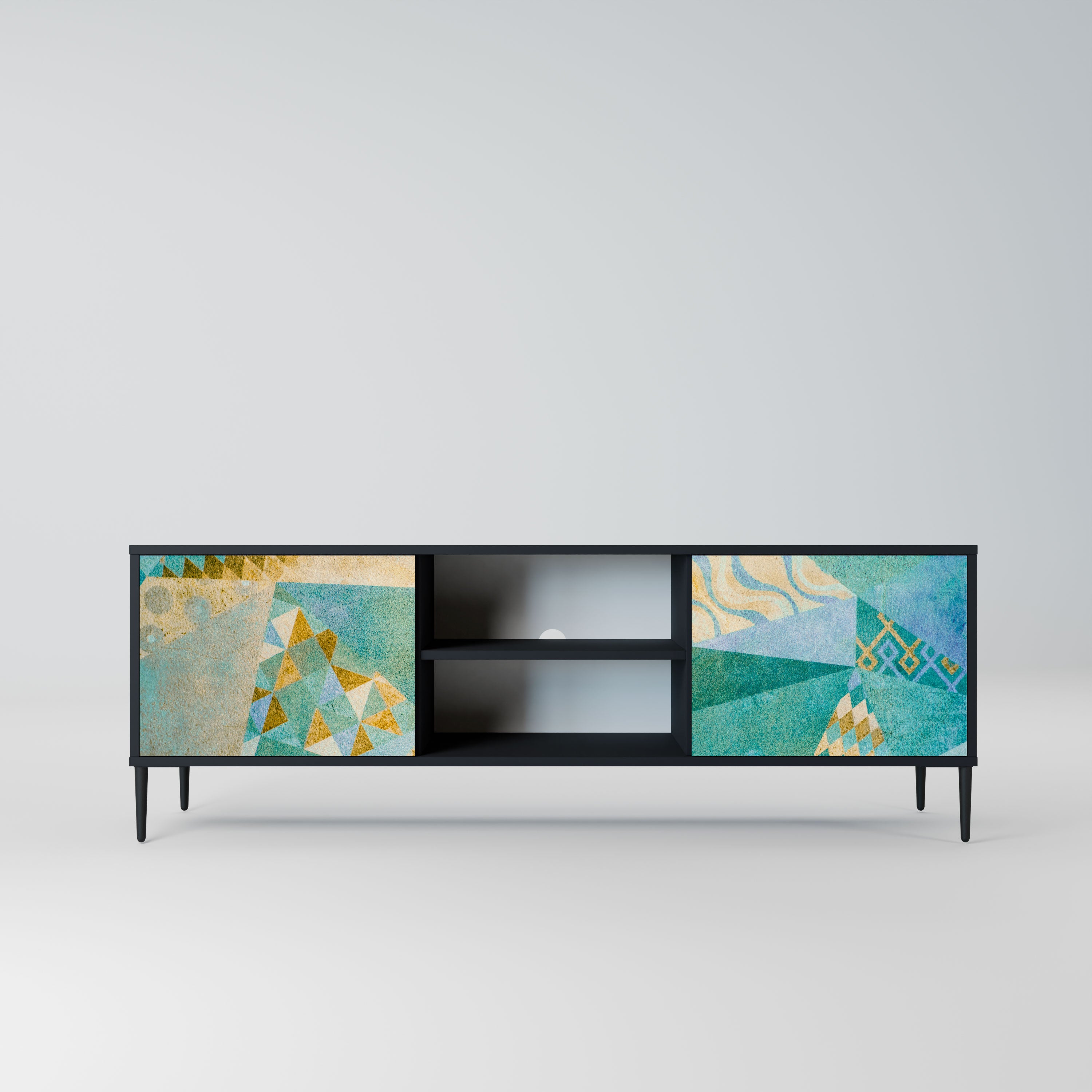 SPECTRUM SPLENDOR Szafka RTV 2-drzwiowa korpus Czarny