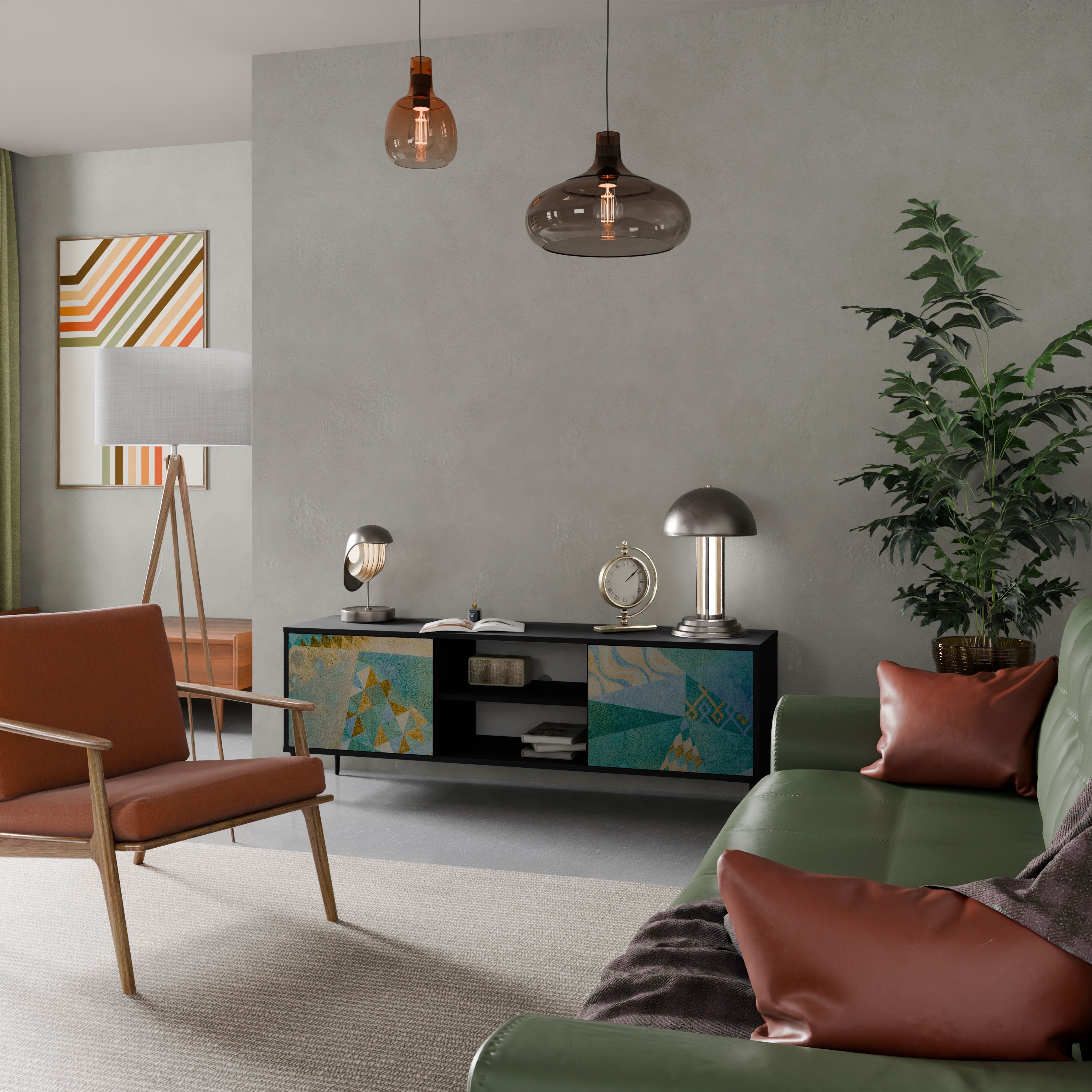 SPECTRUM SPLENDOR Szafka RTV 2-drzwiowa korpus Czarny