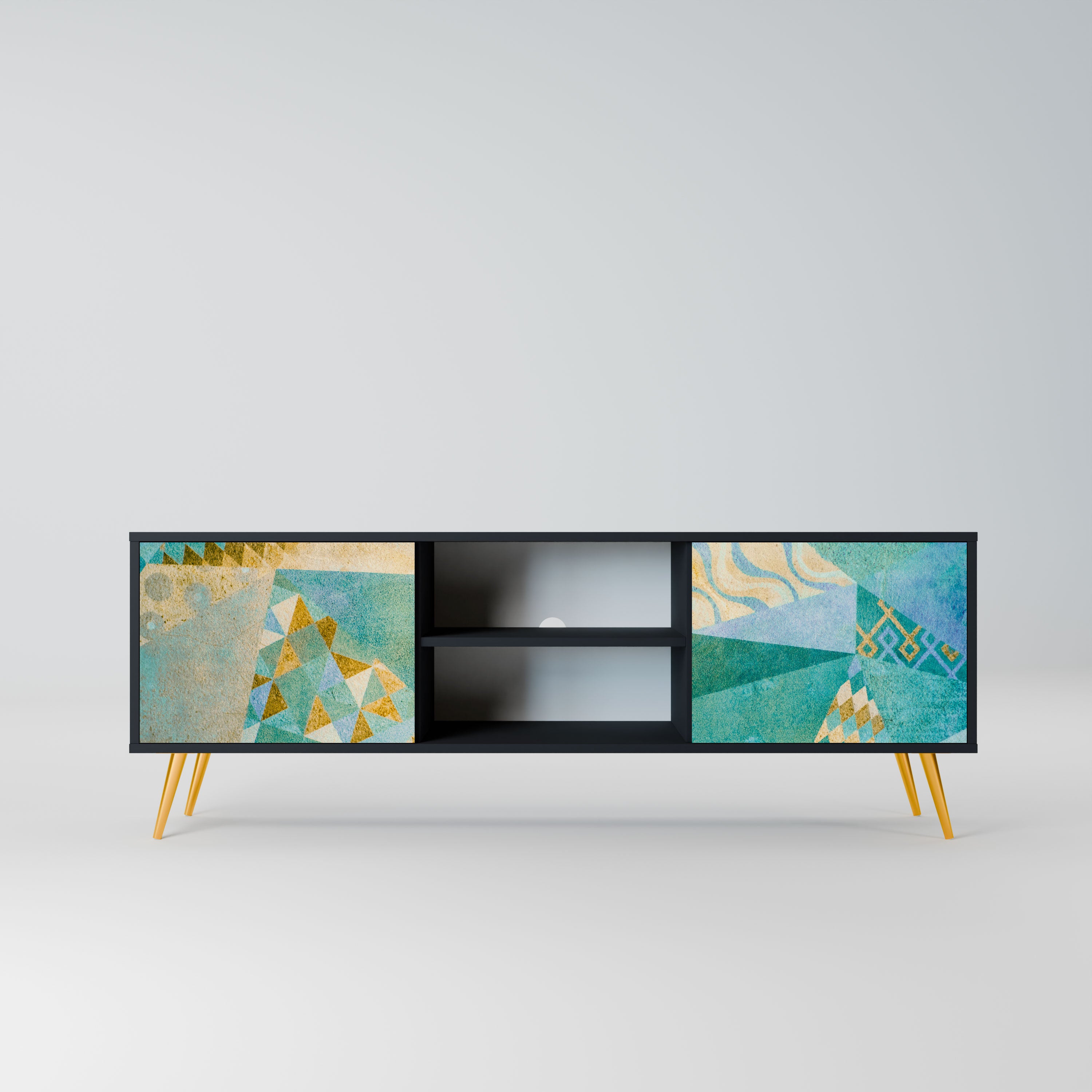 SPECTRUM SPLENDOR Szafka RTV 2-drzwiowa korpus Czarny