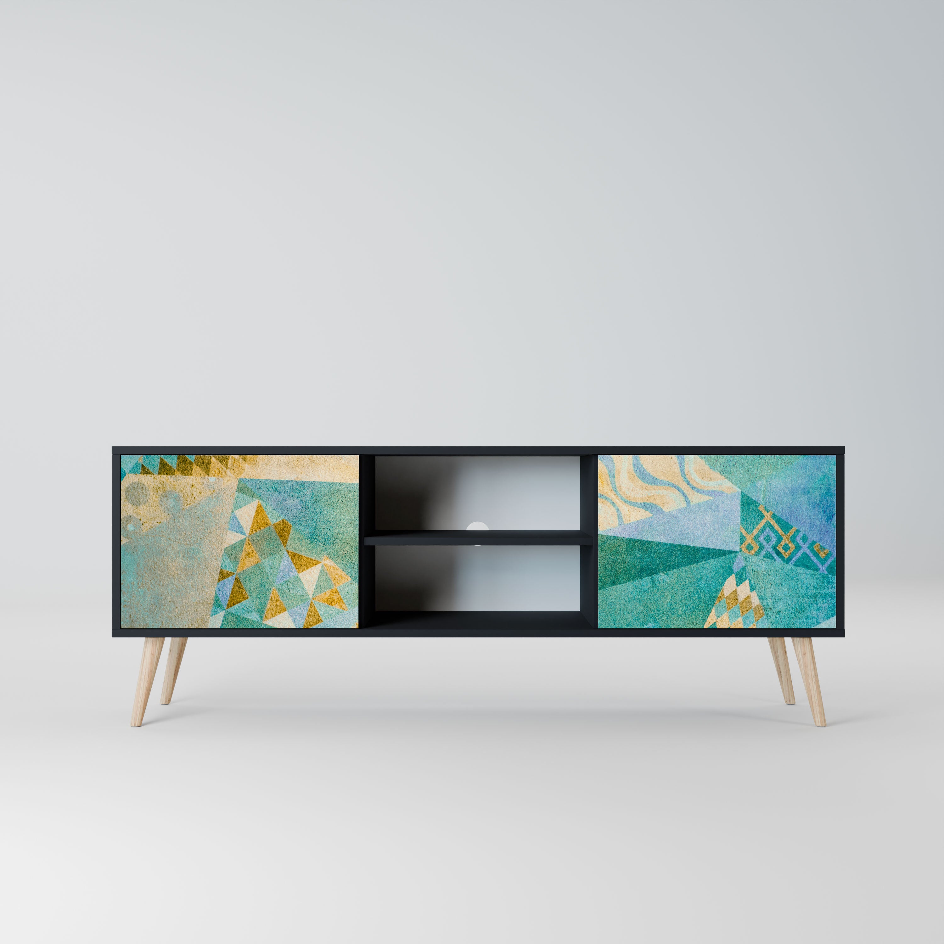 SPECTRUM SPLENDOR Szafka RTV 2-drzwiowa korpus Czarny