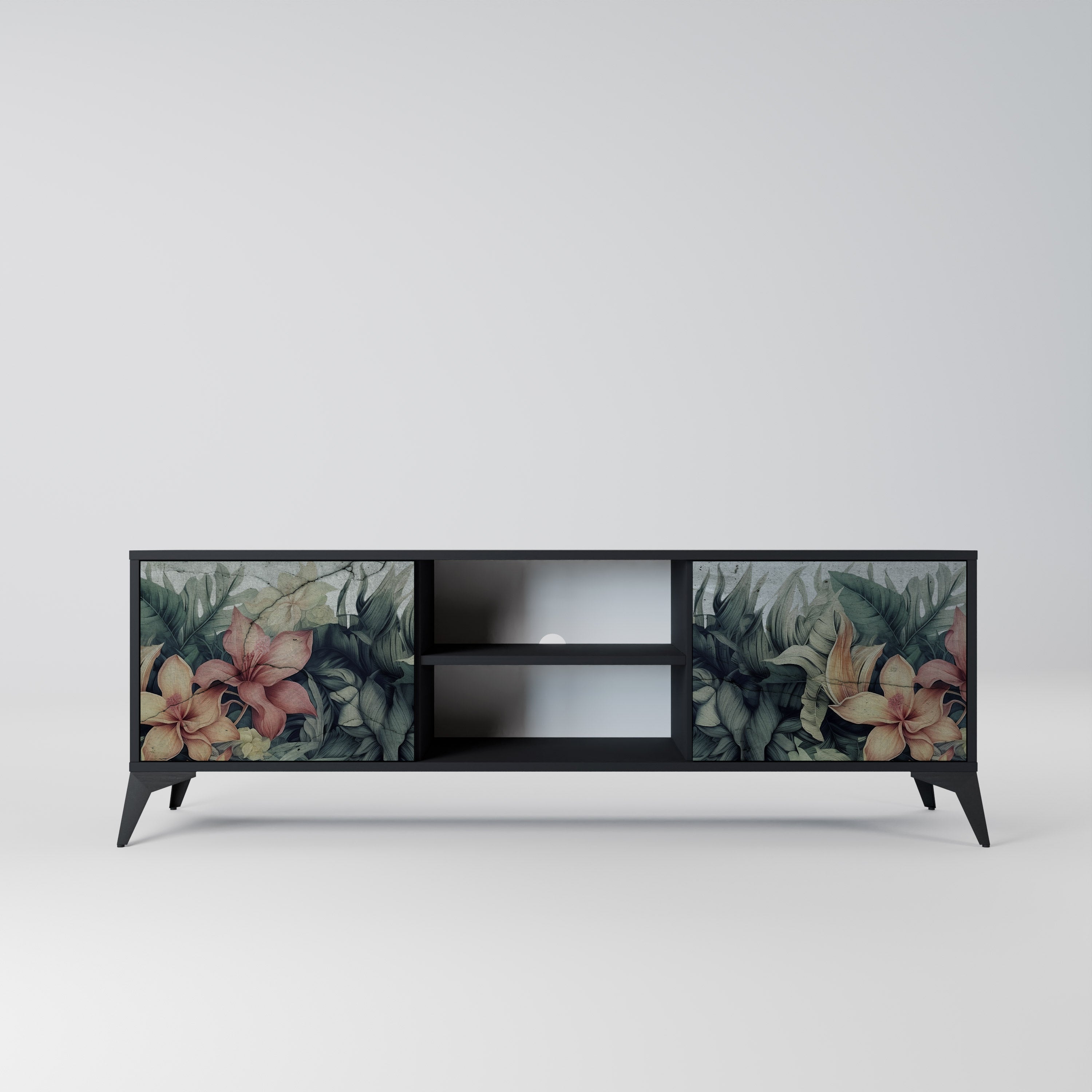HEAVENLY BLOOM Szafka RTV 2-drzwiowa korpus Czarny