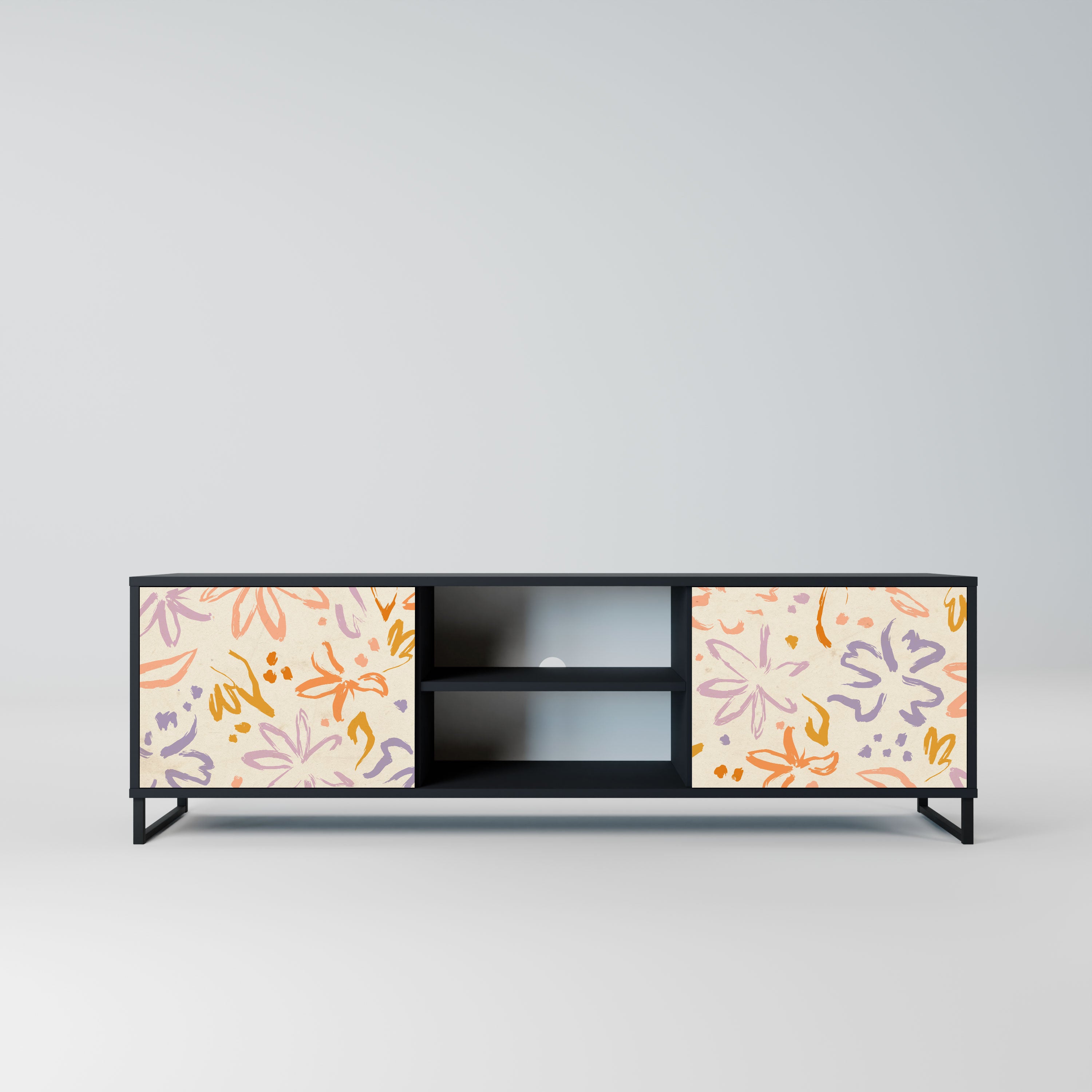 SPRING WHIMSY Szafka RTV 2-drzwiowa korpus Czarny