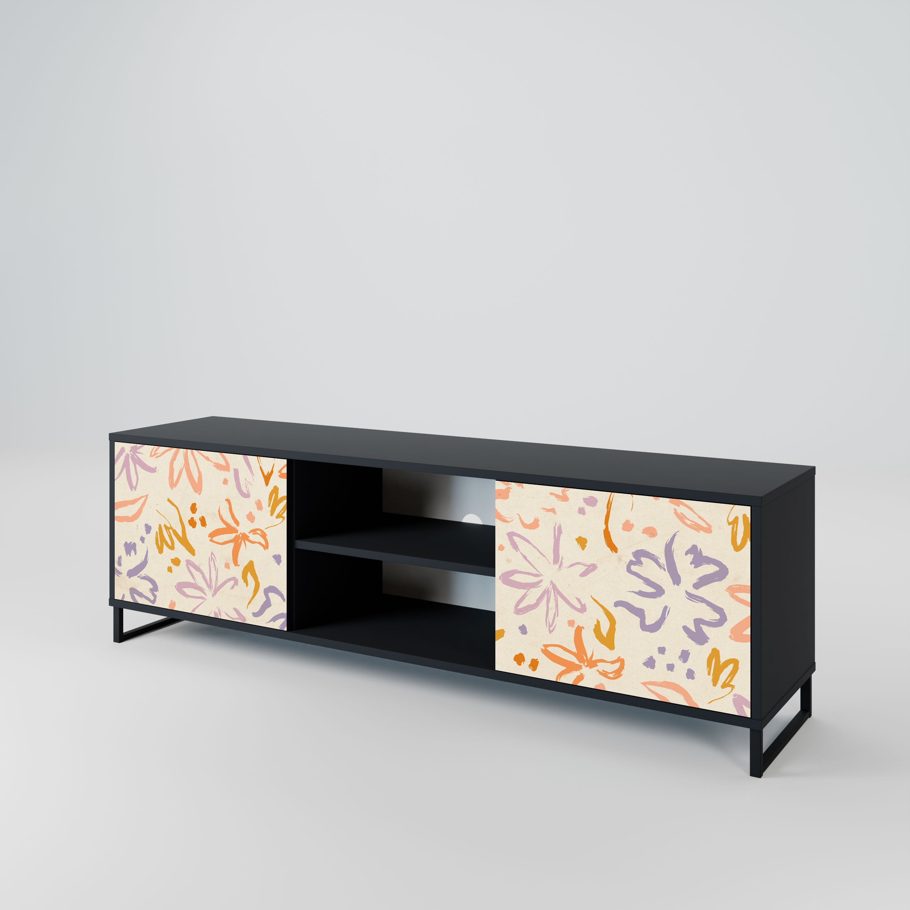 SPRING WHIMSY Szafka RTV 2-drzwiowa korpus Czarny