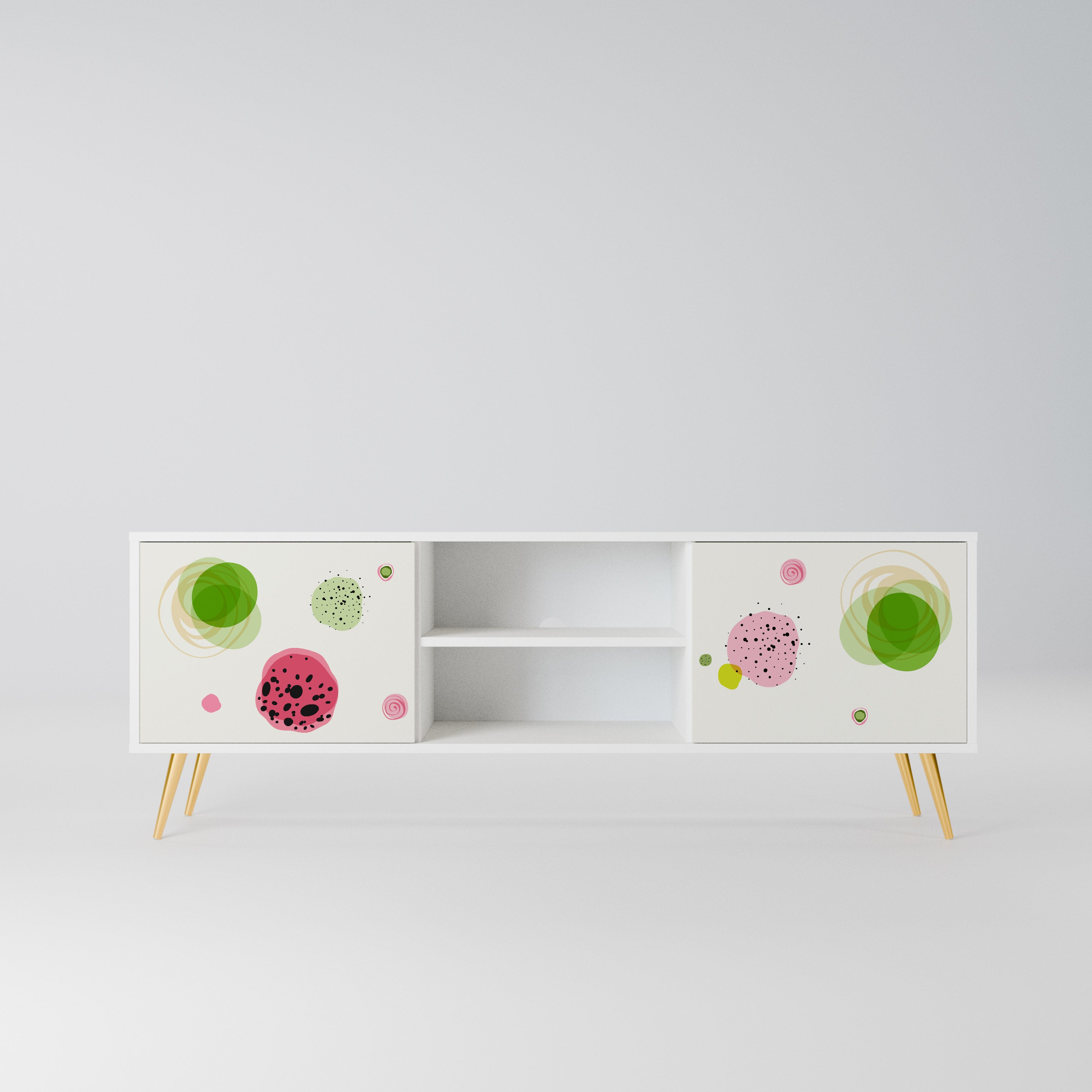 COLORFUL COSMOS Szafka RTV 2-drzwiowa korpus Biały