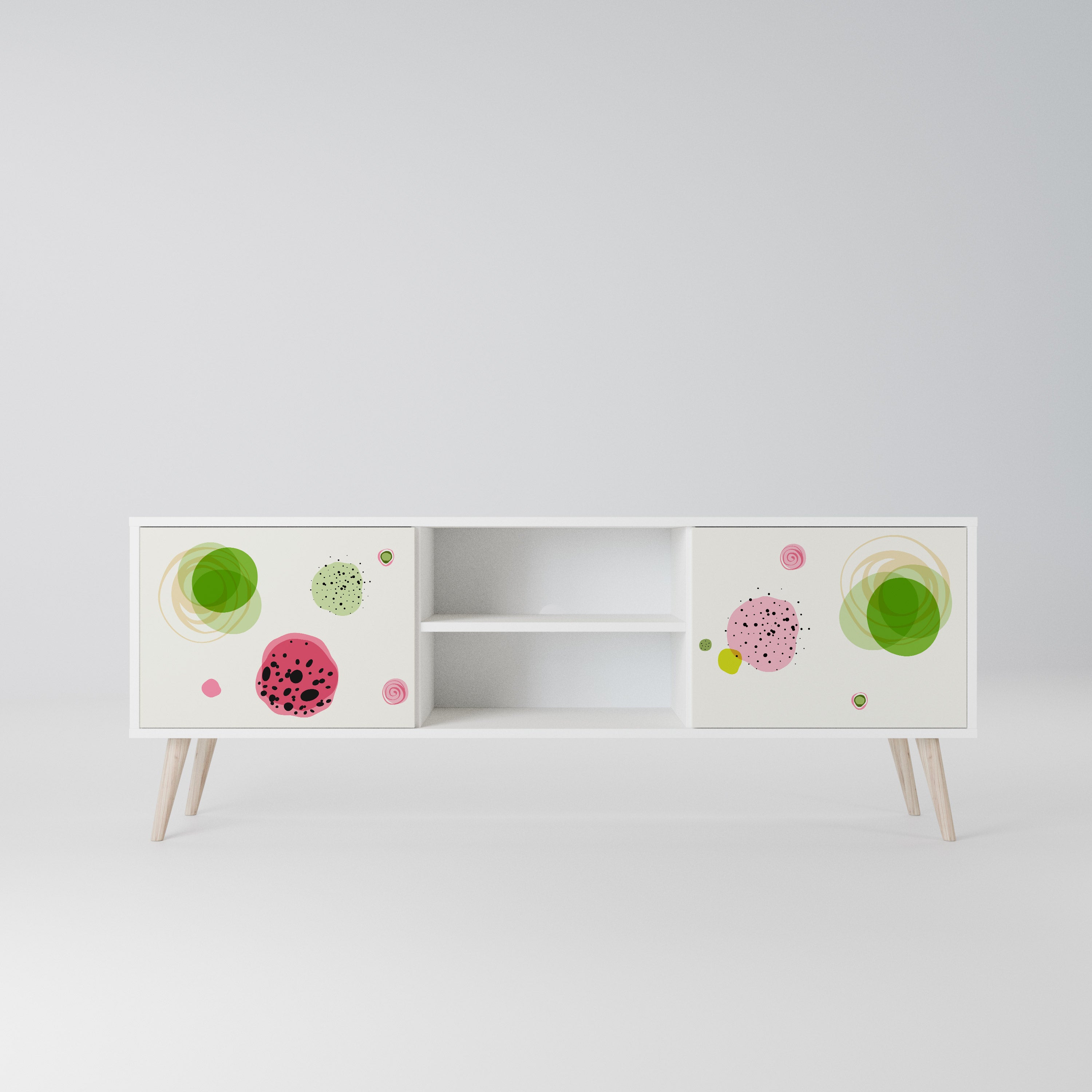 COLORFUL COSMOS Szafka RTV 2-drzwiowa korpus Biały