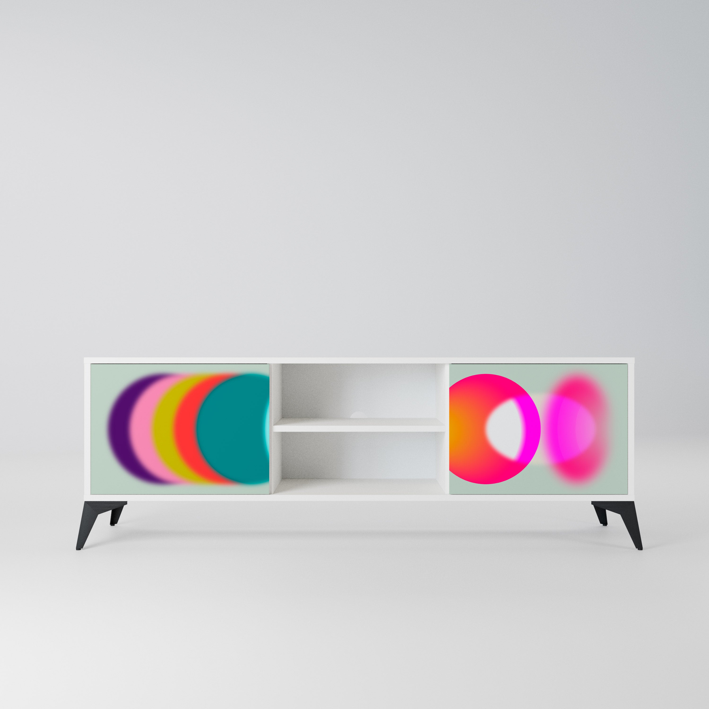 SYMPHONY OF COLORS Szafka RTV 2-drzwiowa korpus Biały