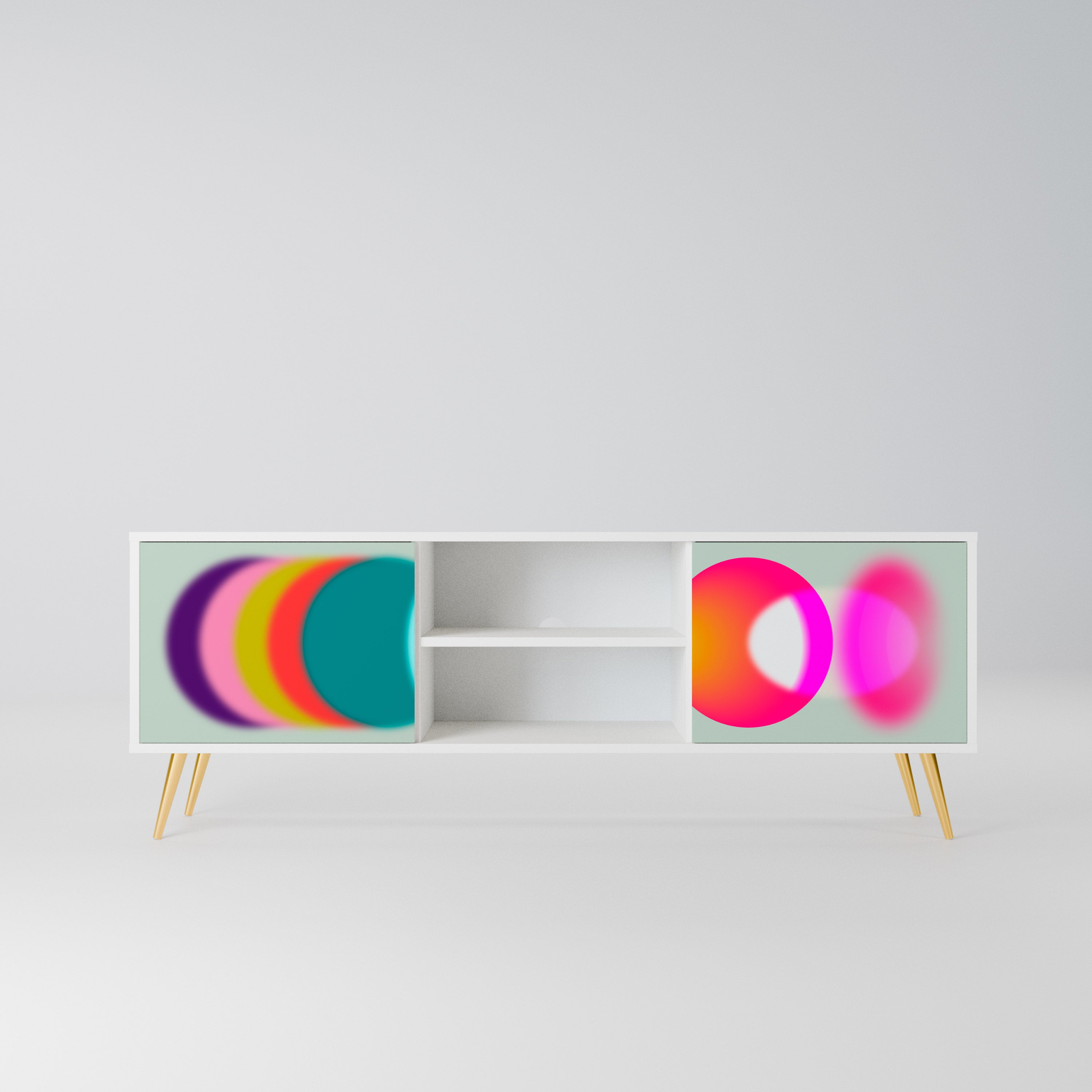 SYMPHONY OF COLORS Szafka RTV 2-drzwiowa korpus Biały