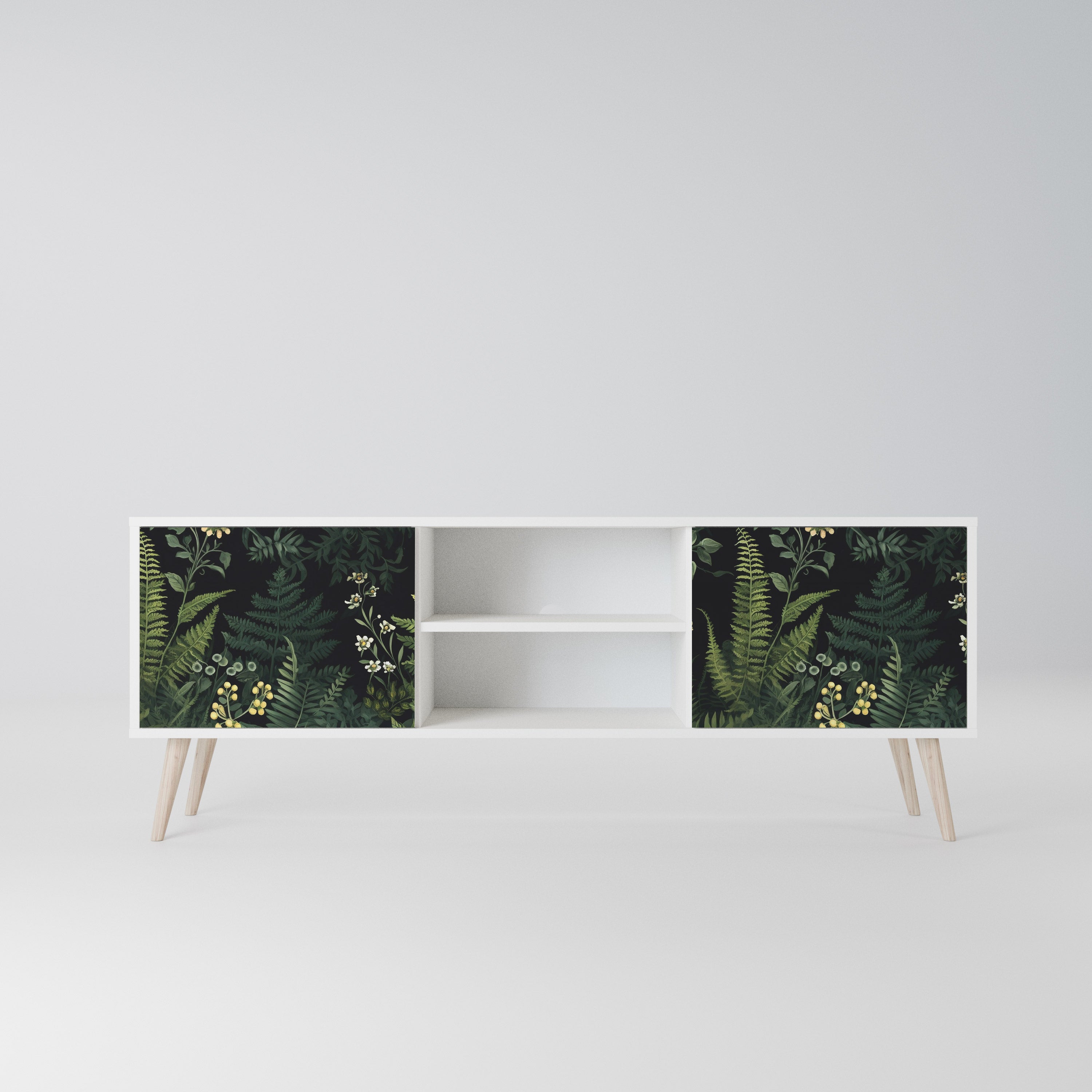 FERN FLOWERS Szafka RTV 2-drzwiowa korpus Biały