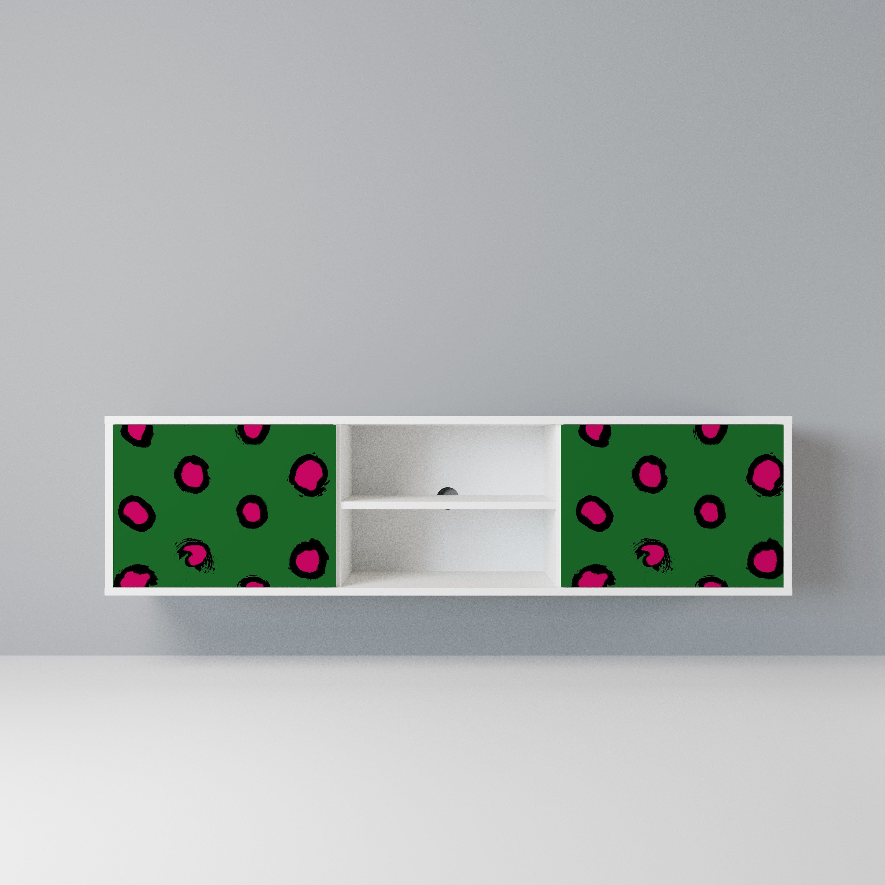 FUNKY SPOTS Szafka RTV 2-drzwiowa korpus Biały