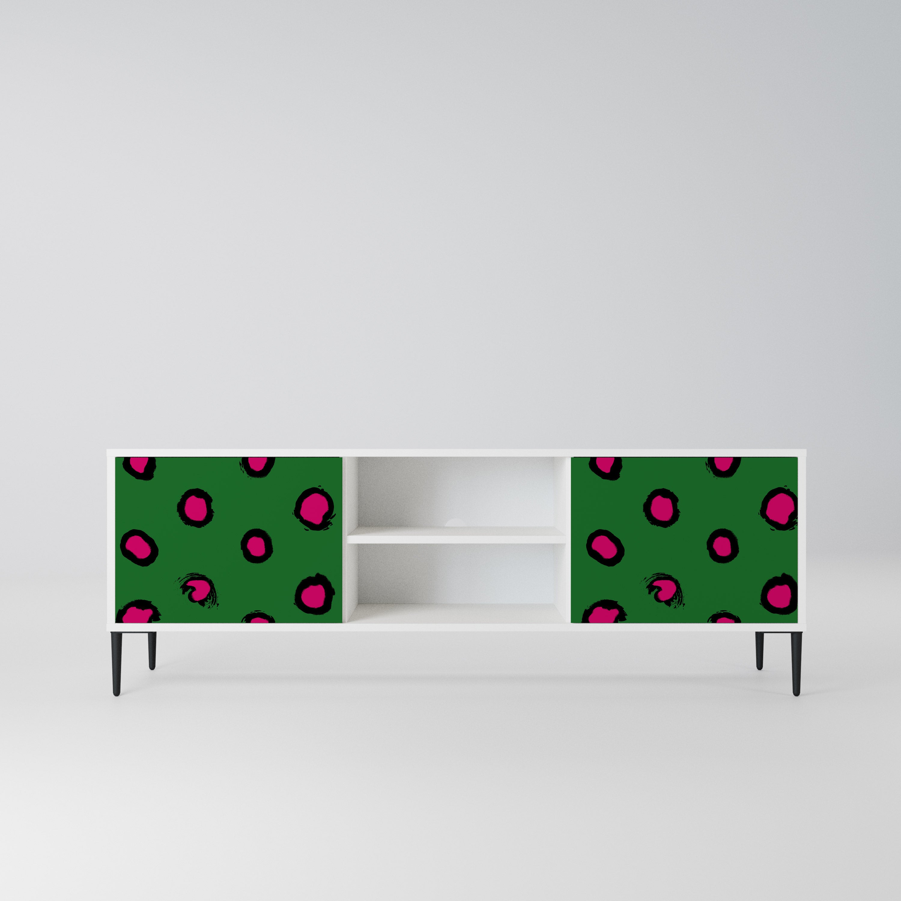 FUNKY SPOTS Szafka RTV 2-drzwiowa korpus Biały
